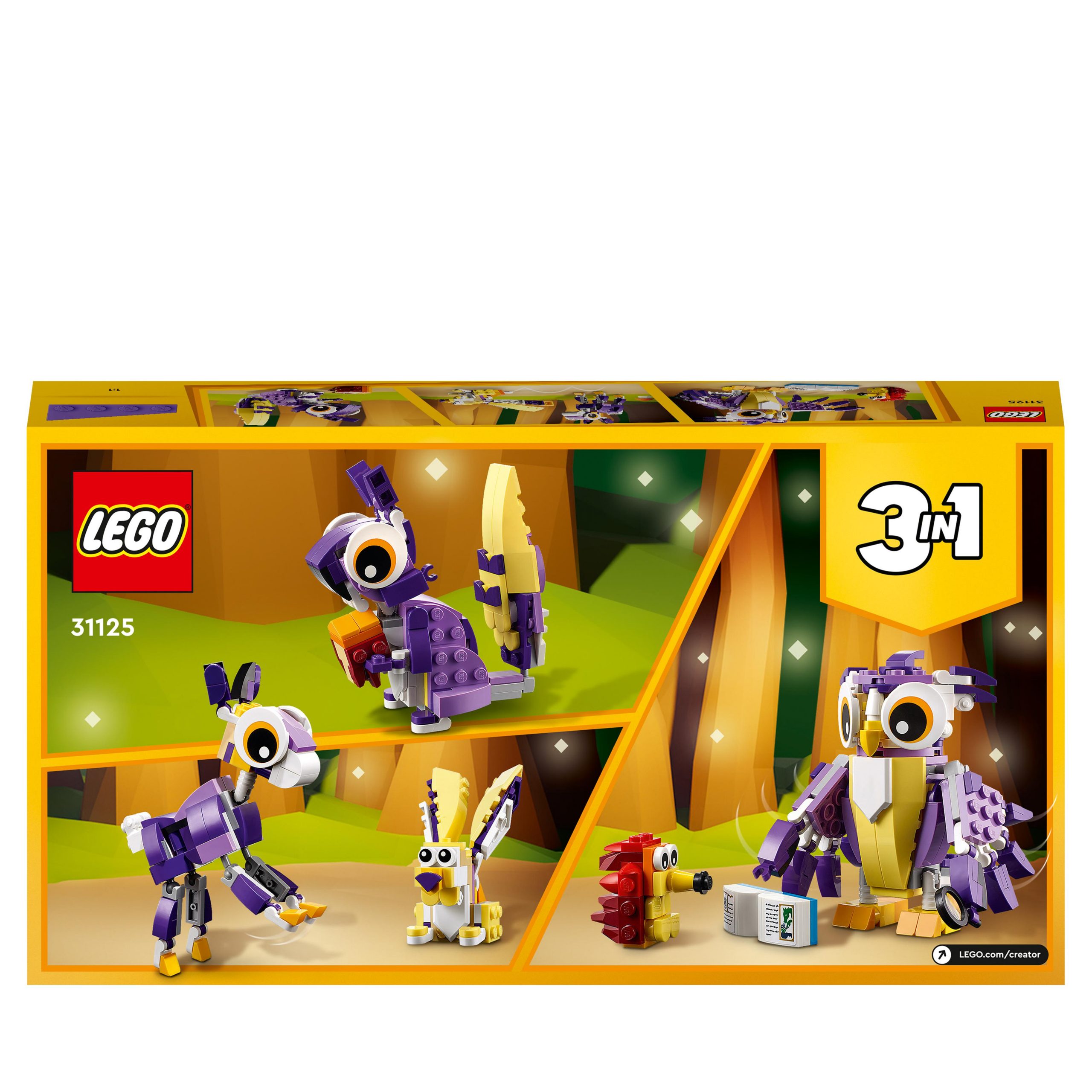 LEGO Creator Πλάσματα του Δάσους Fantasy 3σε1 31125 - LEGO, LEGO Creator