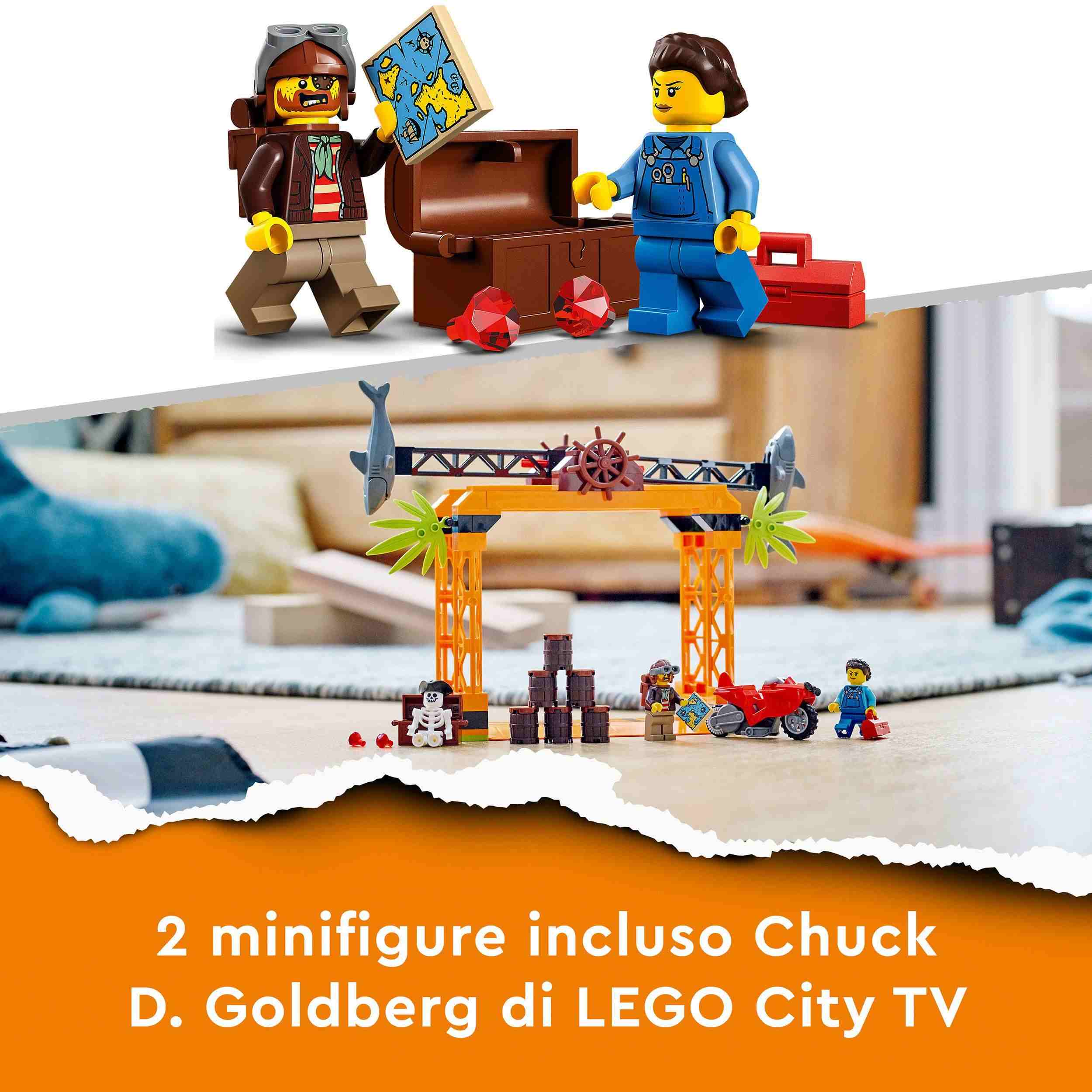 LEGO City Stuntz Ακροβατική Δοκιμασία Επίθεση Καρχαριών 60342 - LEGO, LEGO City, LEGO City Stuntz