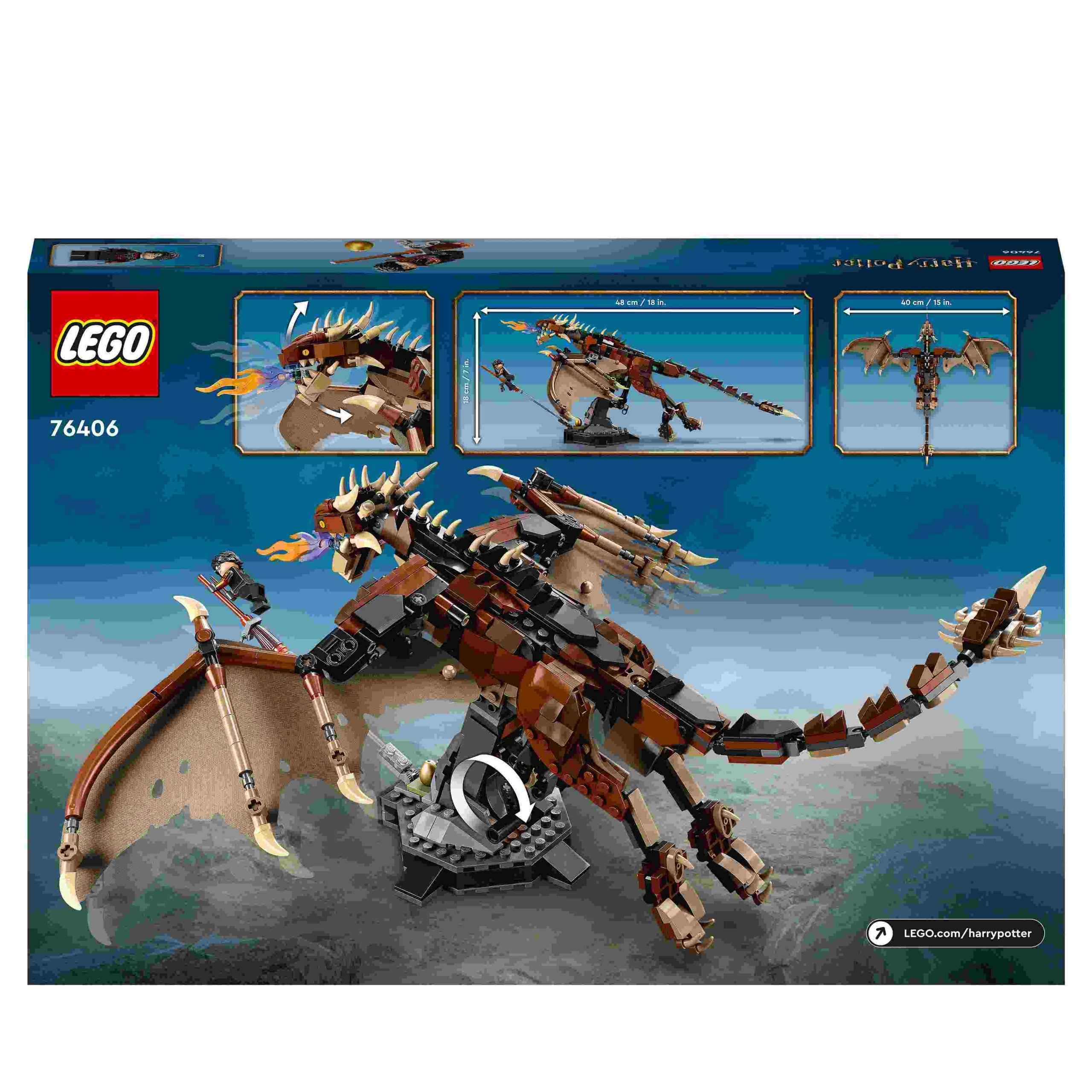 LEGO Harry Potter Ουγγρικός Δράκος Horntail 76406 - LEGO, LEGO Harry Potter