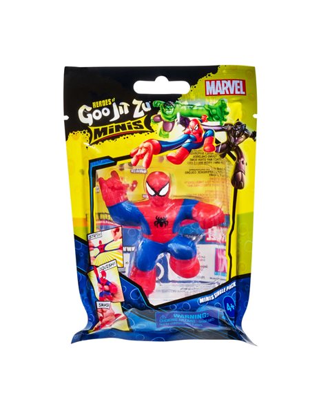 Goo Jit Zu S4 Μίνι Φιγούρα Marvel 1τμχ - 8 Σχέδια GJM05000 - Goo Jit Zu