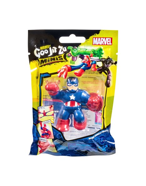 Goo Jit Zu S4 Μίνι Φιγούρα Marvel 1τμχ - 8 Σχέδια GJM05000 - Goo Jit Zu