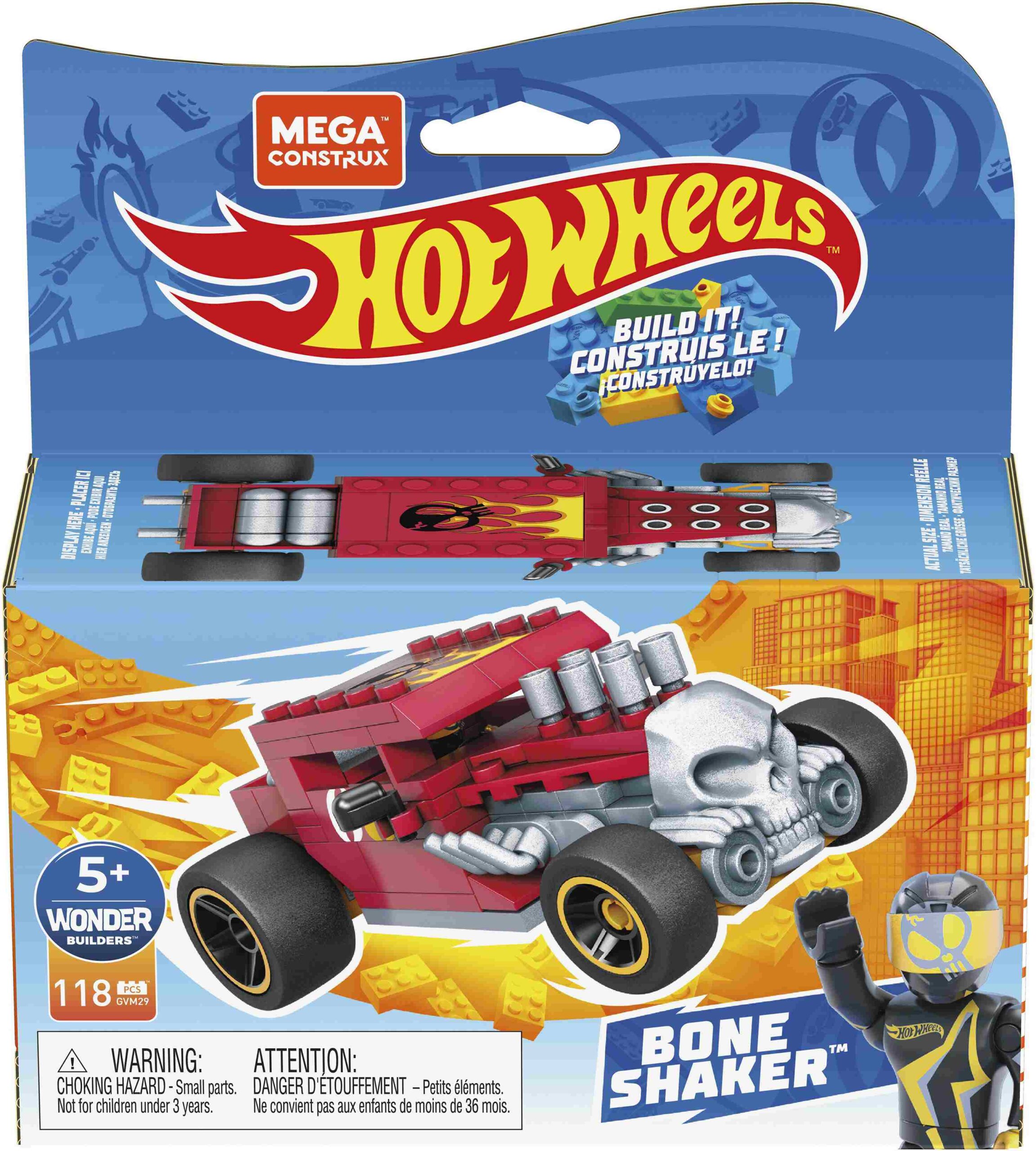 Mega Bloks - Hot Wheels Racers 106τμχ - 6 Σχέδια GVM28 - Hot Wheels, Mega Bloks