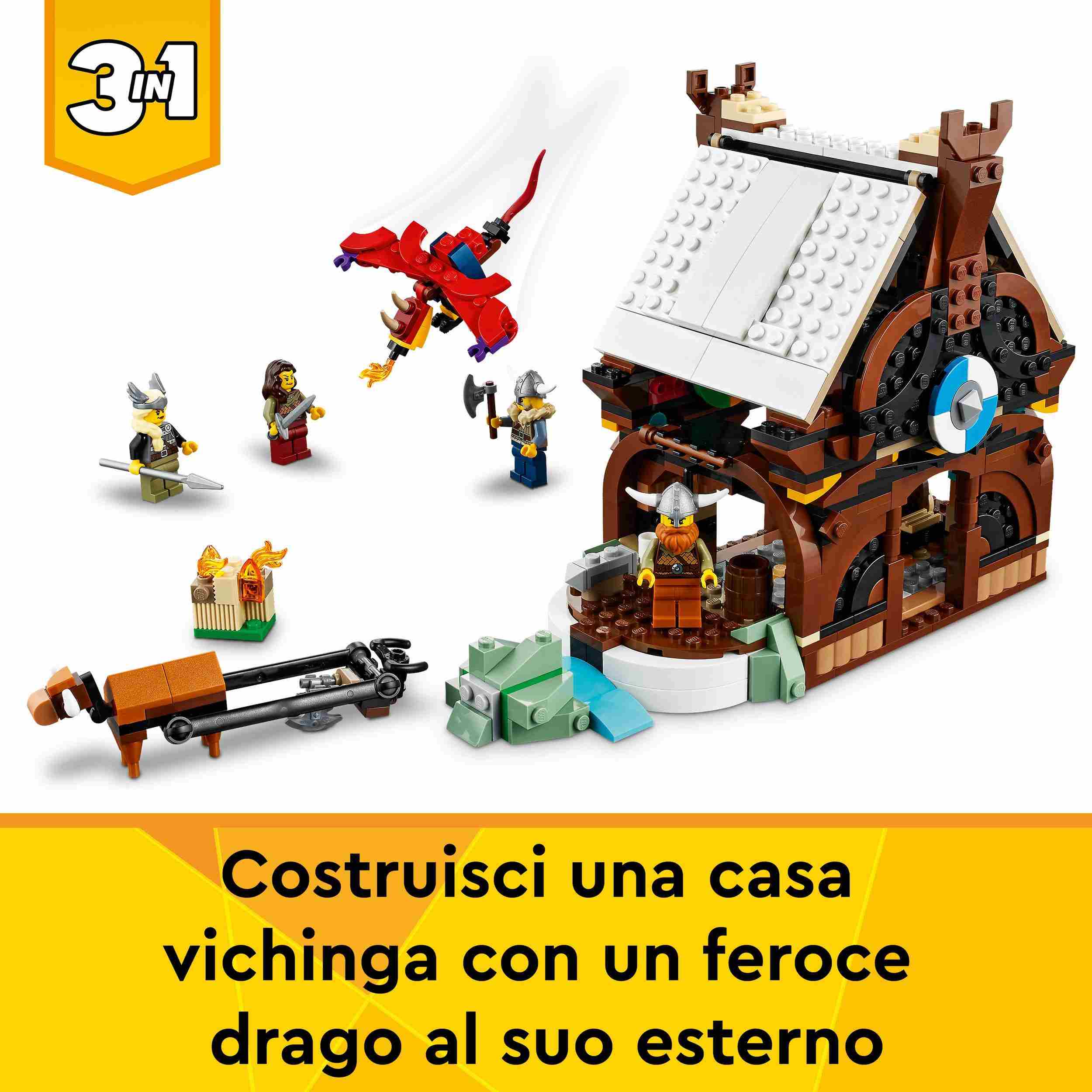 LEGO Creator Πλοίο Βίκινγκ και το Ερπετό Μίντγκαρντ 31132 - LEGO, LEGO Creator