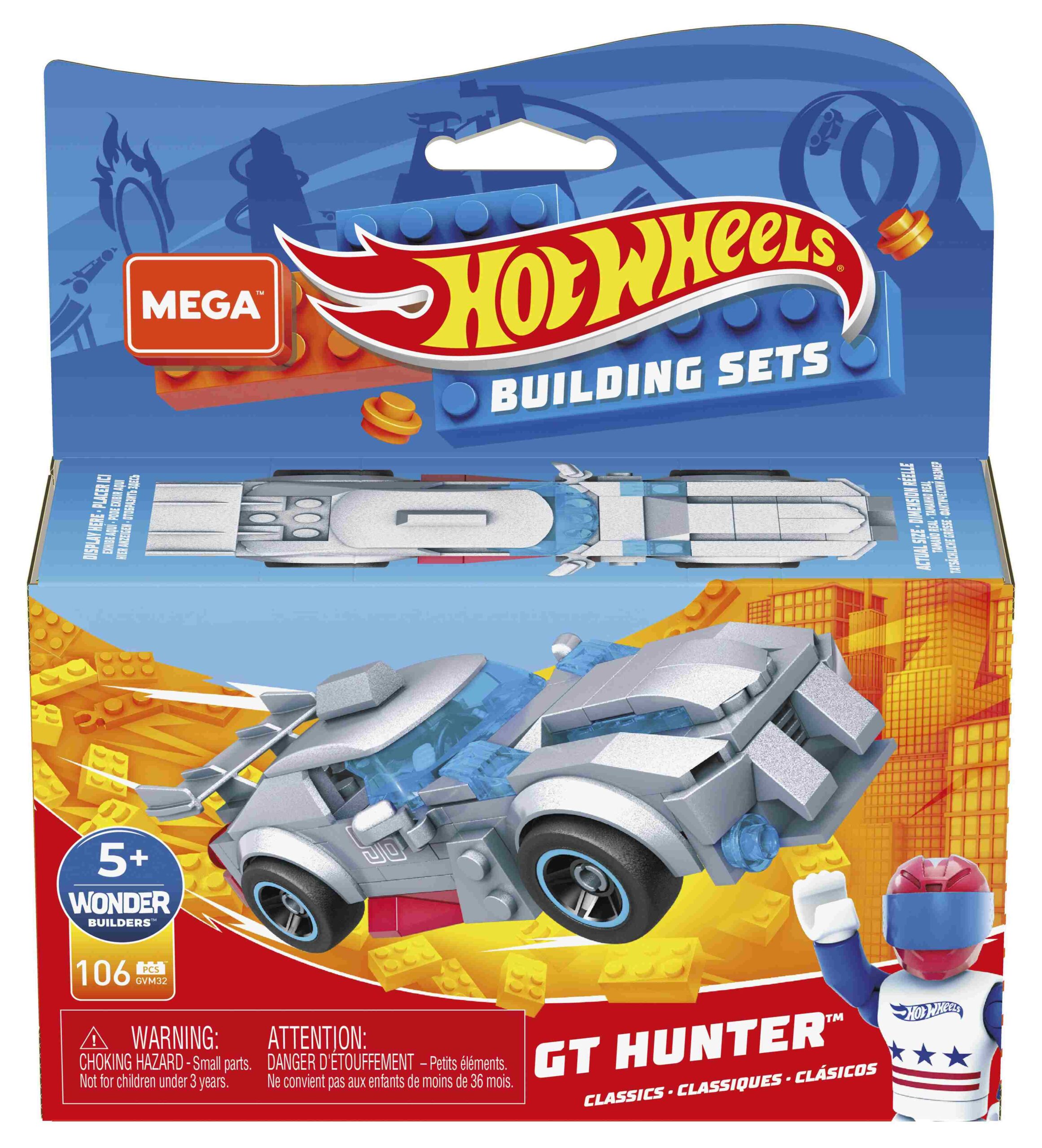 Mega Bloks - Hot Wheels Racers 106τμχ - 6 Σχέδια GVM28 - Hot Wheels, Mega Bloks