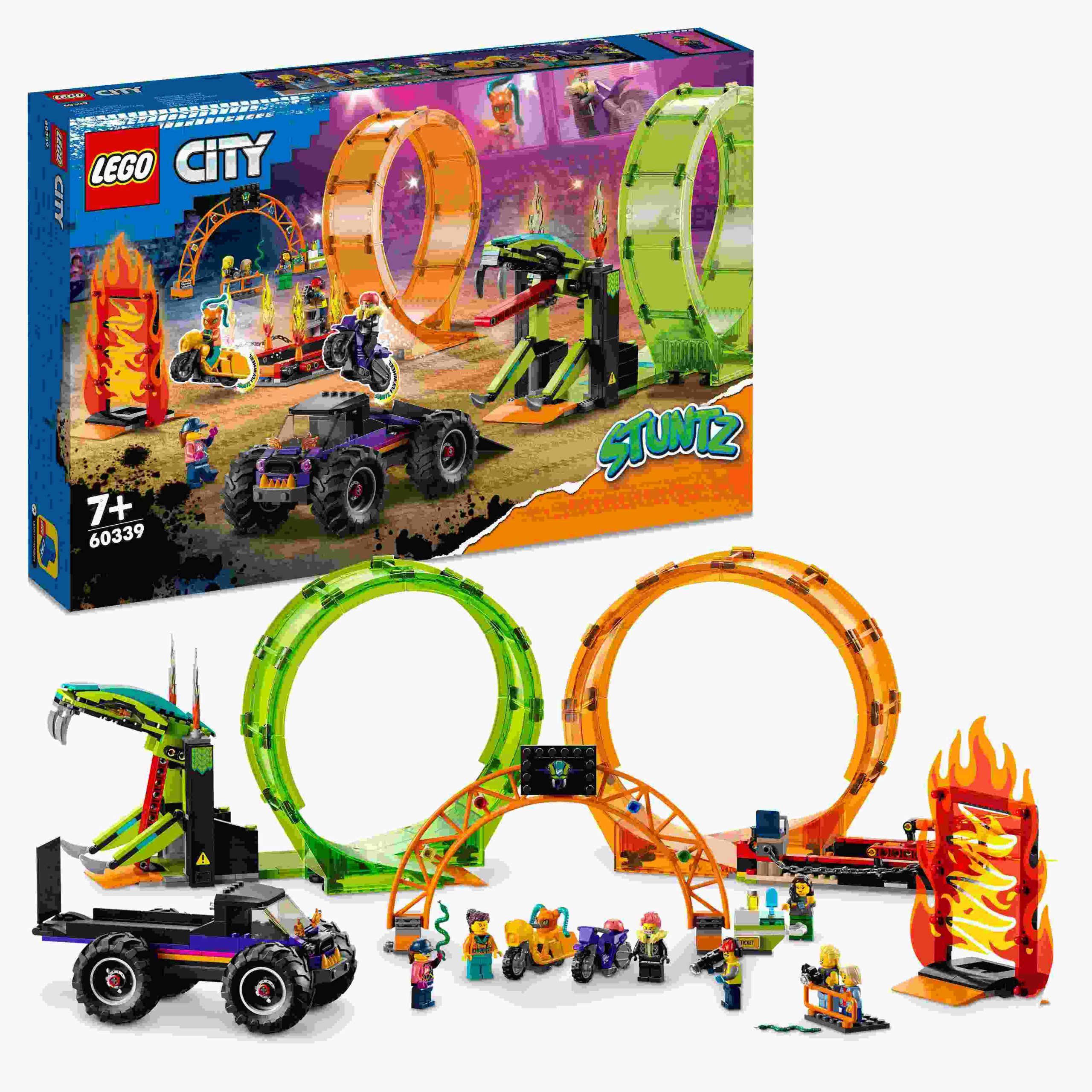 LEGO City Stuntz Ακροβατική Πίστα με Δύο Λουπ 60339 - LEGO, LEGO City, LEGO City Stuntz