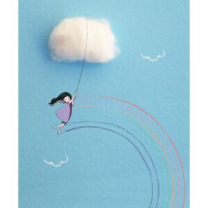 Fun Creations Ευχετήρια Κάρτα Zen Ανάγλυφη Σύννεφο Χωρίς Μήνυμα 17x15cm ZE104 - Fun Creations