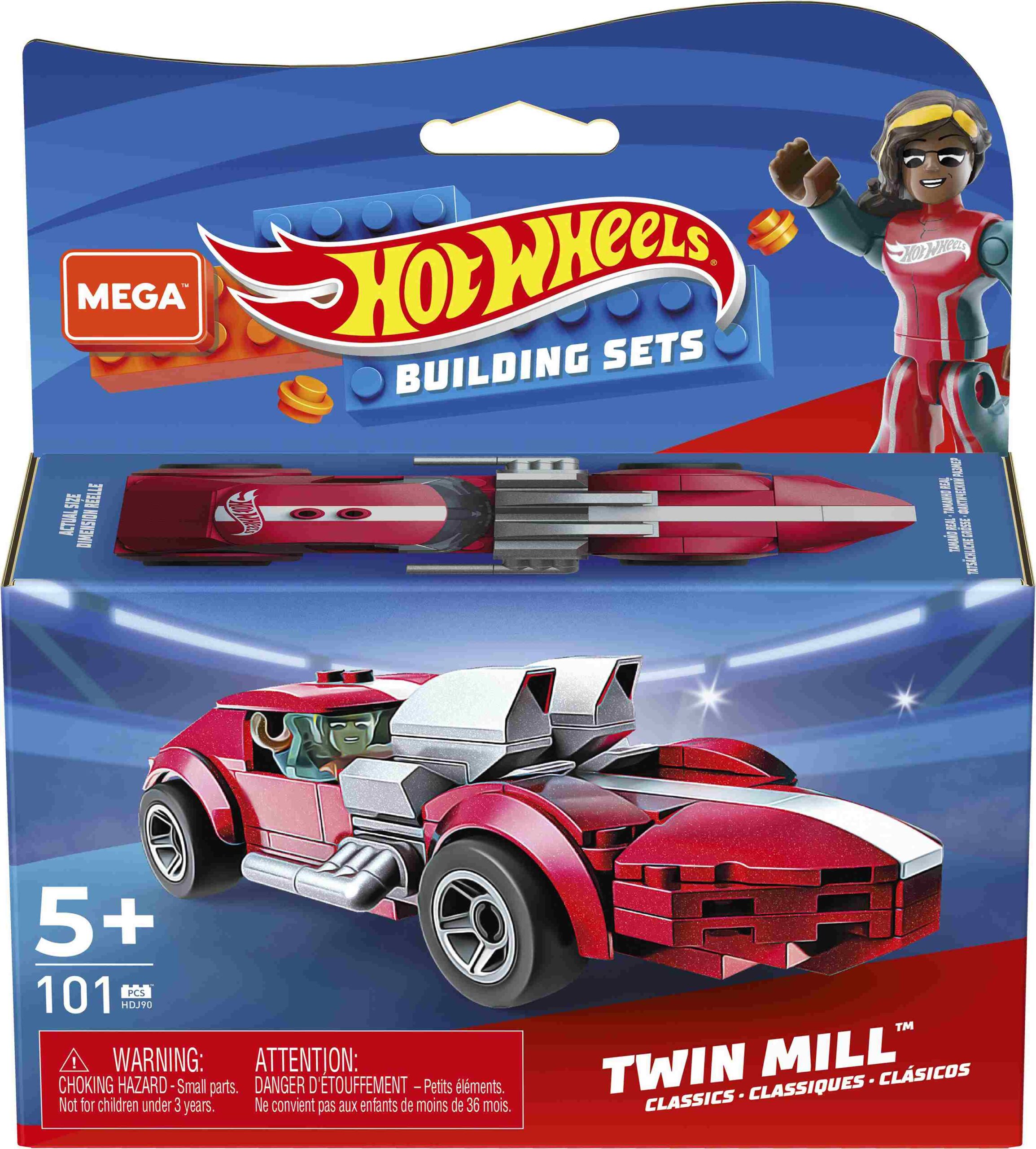 Mega Bloks - Hot Wheels Racers 106τμχ - 6 Σχέδια GVM28 - Hot Wheels, Mega Bloks