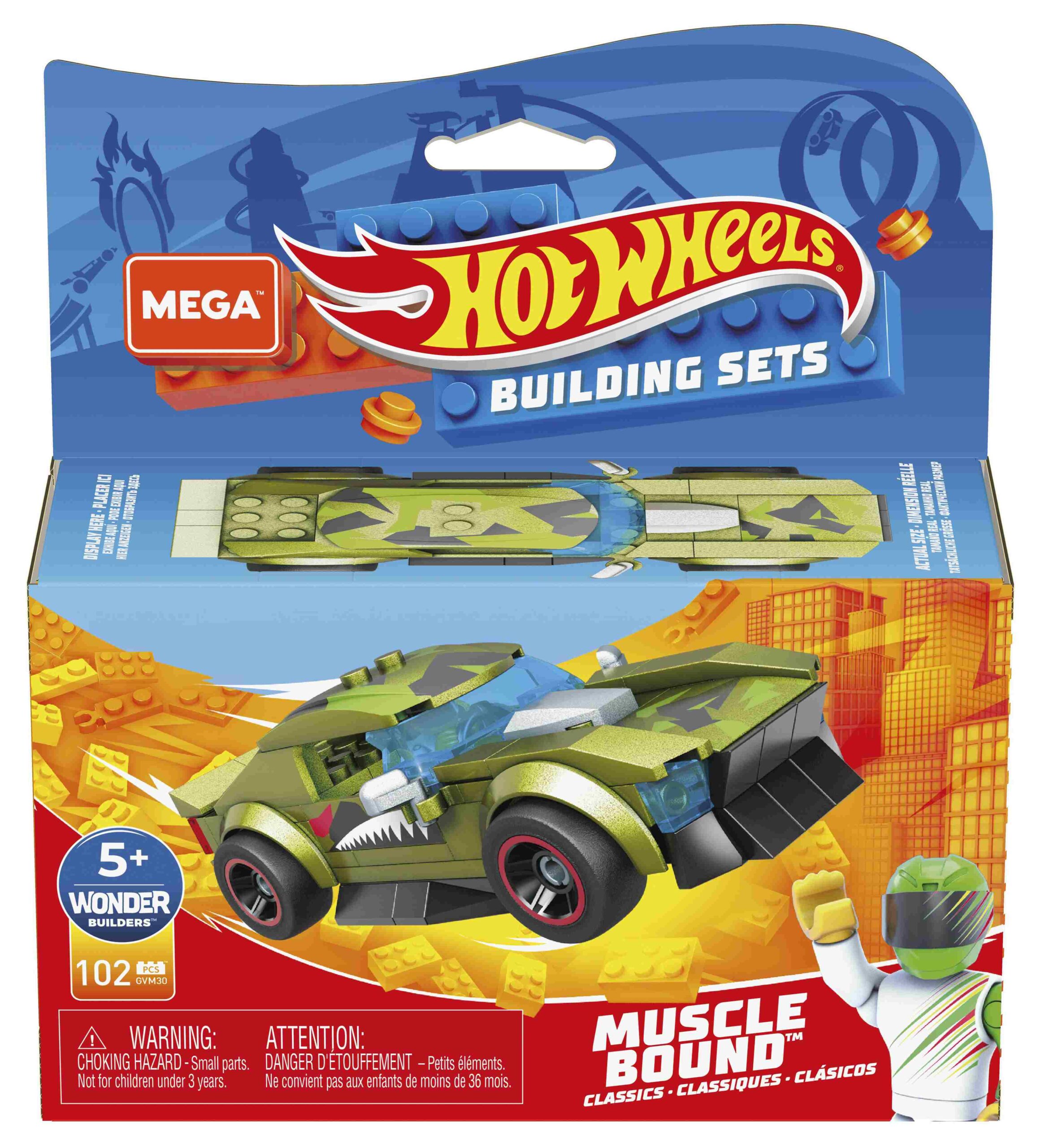 Mega Bloks - Hot Wheels Racers 106τμχ - 6 Σχέδια GVM28 - Hot Wheels, Mega Bloks