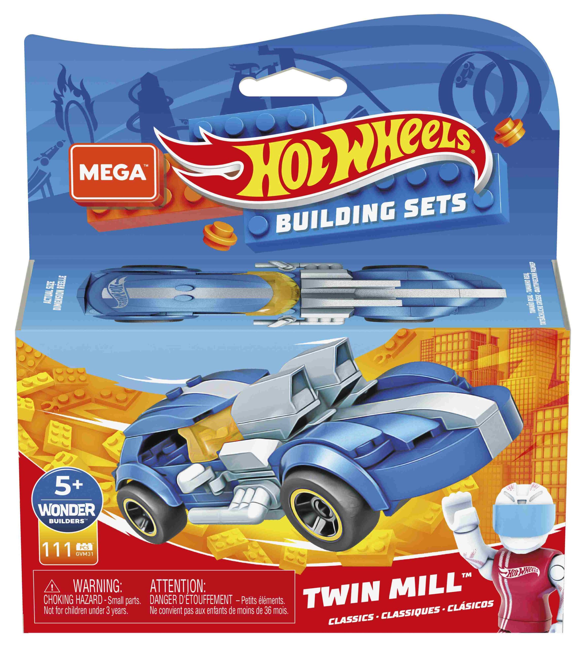 Mega Bloks - Hot Wheels Racers 106τμχ - 6 Σχέδια GVM28 - Hot Wheels, Mega Bloks