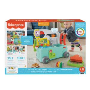 Fisher-Price Εκπαιδευτικό Τροχόσπιτο 3 σε 1 Παίζω και Μαθαίνω Smart Stages HCK81 - Fisher-Price