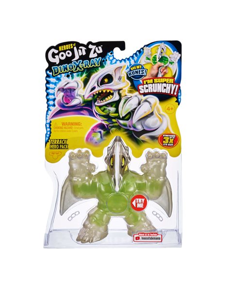 Goo Jit Zu Φιγούρα Dino X-Ray 1τμχ - 7 Σχέδια GJT24000 - Goo Jit Zu