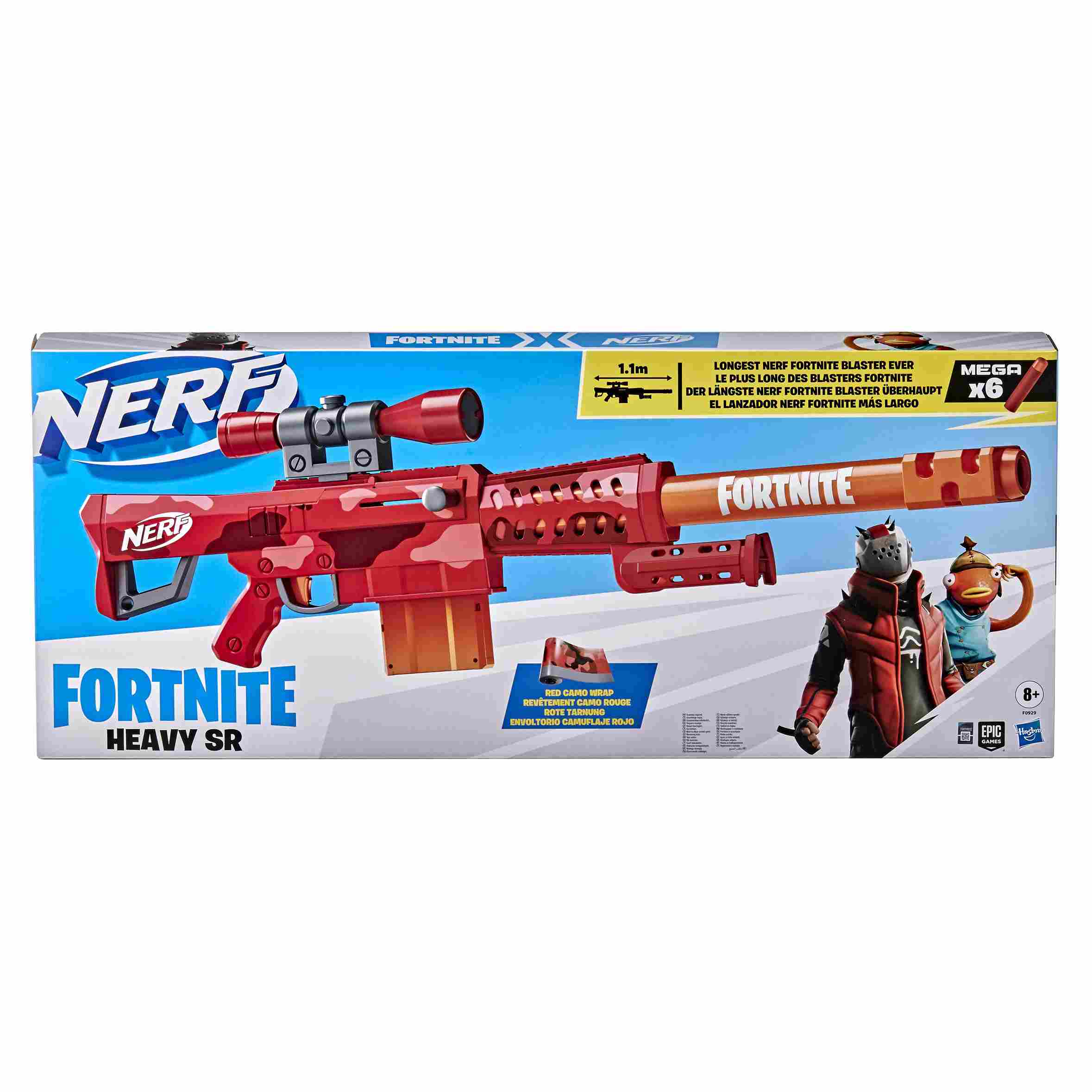 Nerf Fortnite Heavy SR Εκτοξευτής Μήκος 1.1μέτρα F0929EU4 - NERF