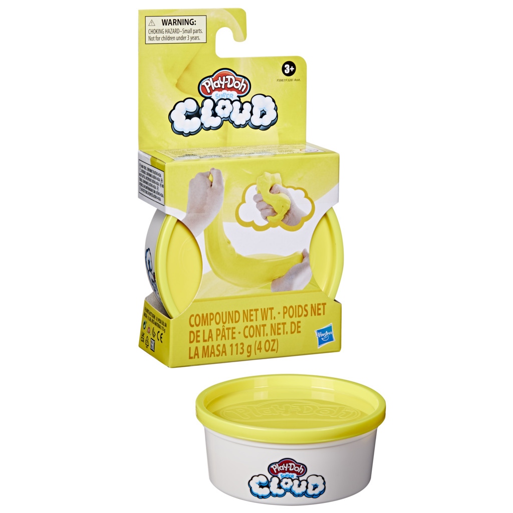 Play-Doh Super Cloud Πλαστοζυμαράκι 1τμχ 112γρ. 6 Χρώματα F3281RC0 - Play-Doh