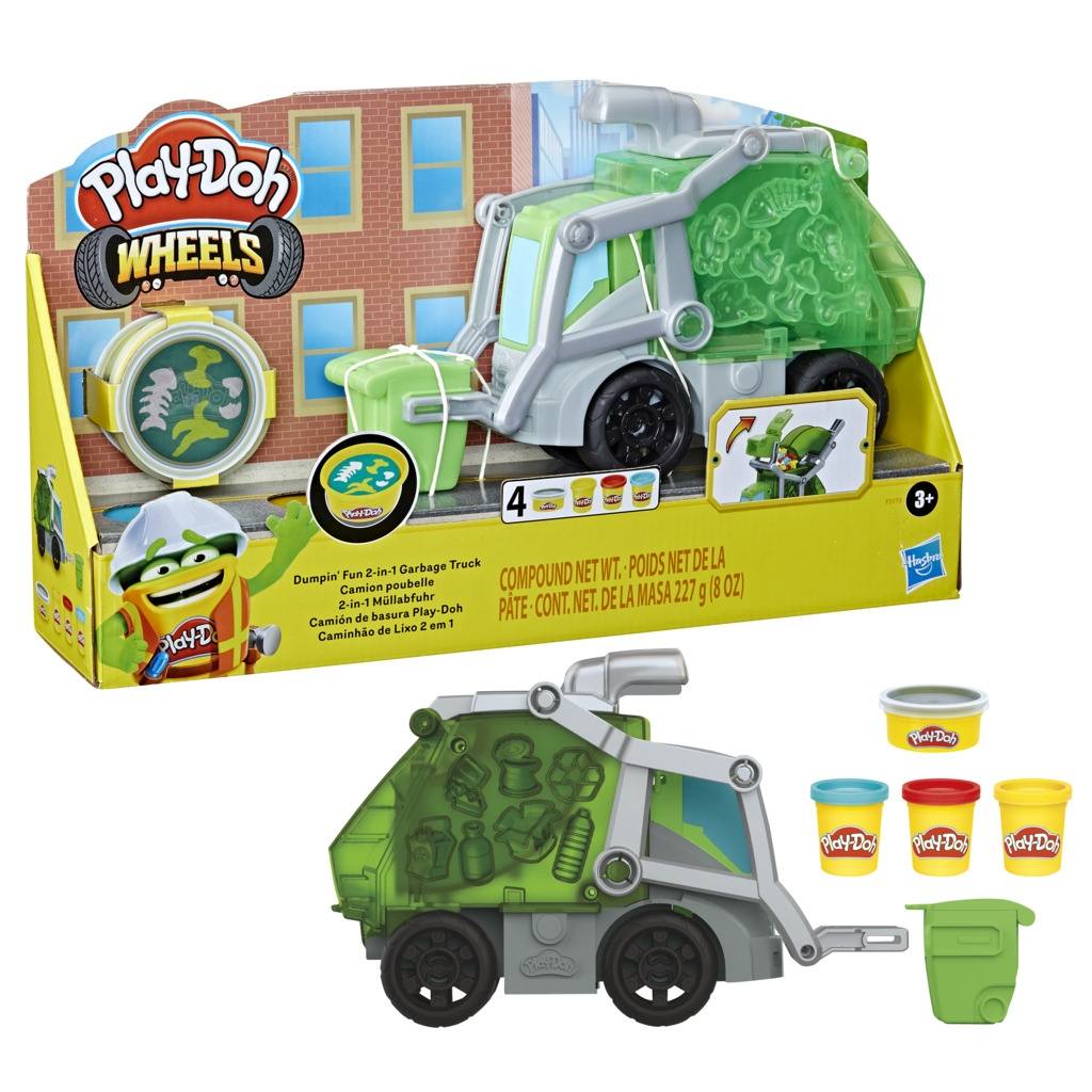 Play-Doh Wheels Dumpin' Fun 2-in-1 Garbage Truck F51735L0 - Play-Doh