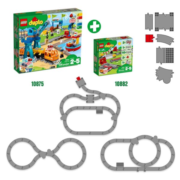 LEGO Duplo Σιδηροδρομικές Τροχιές 10882 2-3 ετών, 3-4 ετών, 4-5 ετών Αγόρι, Κορίτσι LEGO, LEGO Duplo 