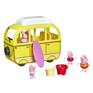 Peppa Pig Τροχόσπιτο με 4 Φιγούρες Peppa’s Beach Campervan F36325L0 - Peppa Pig