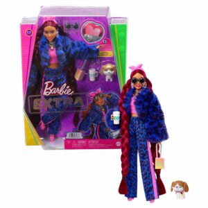 Barbie Extra - Blue Leopard Track Suit HHN09 - Barbie