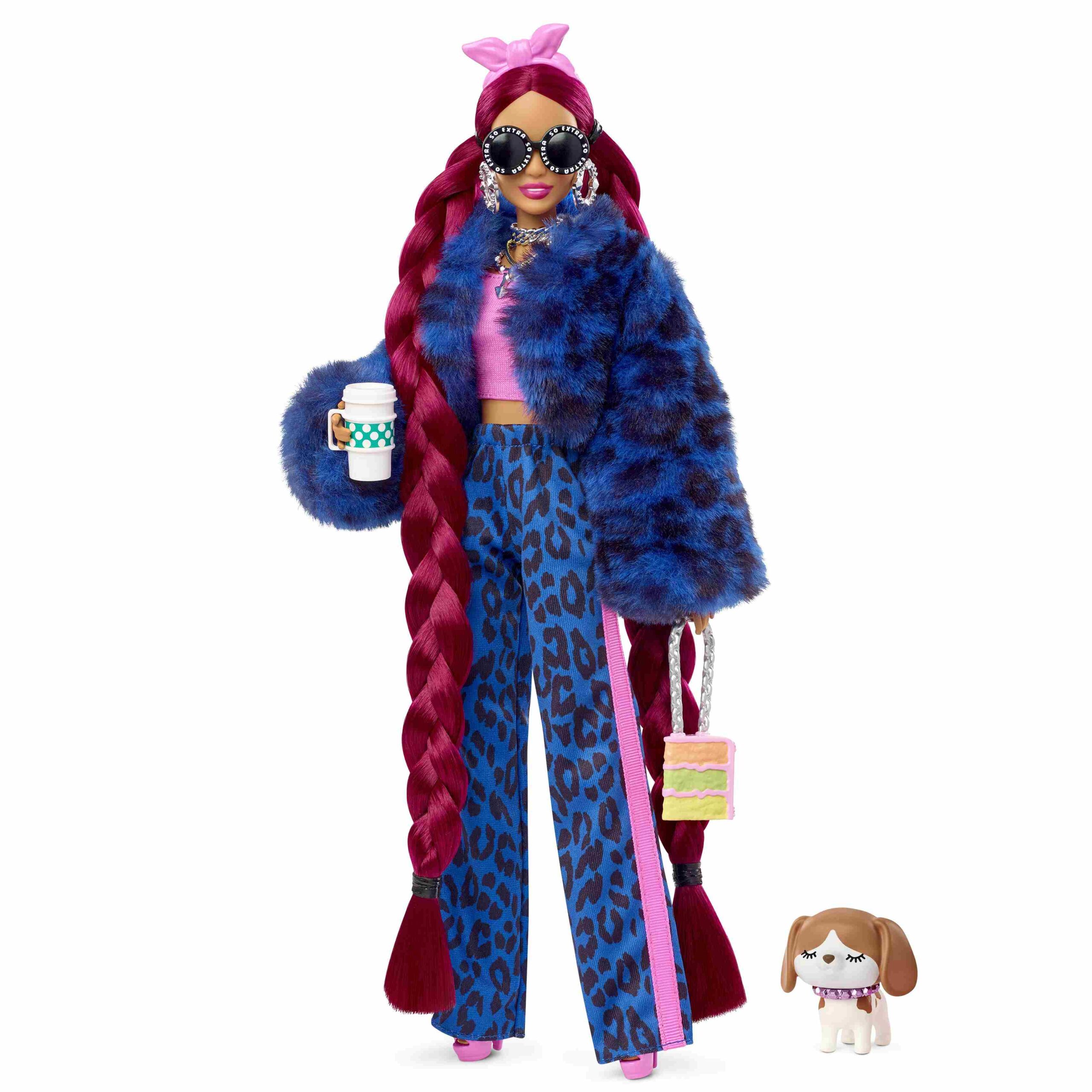 Barbie Extra - Blue Leopard Track Suit HHN09 - Barbie