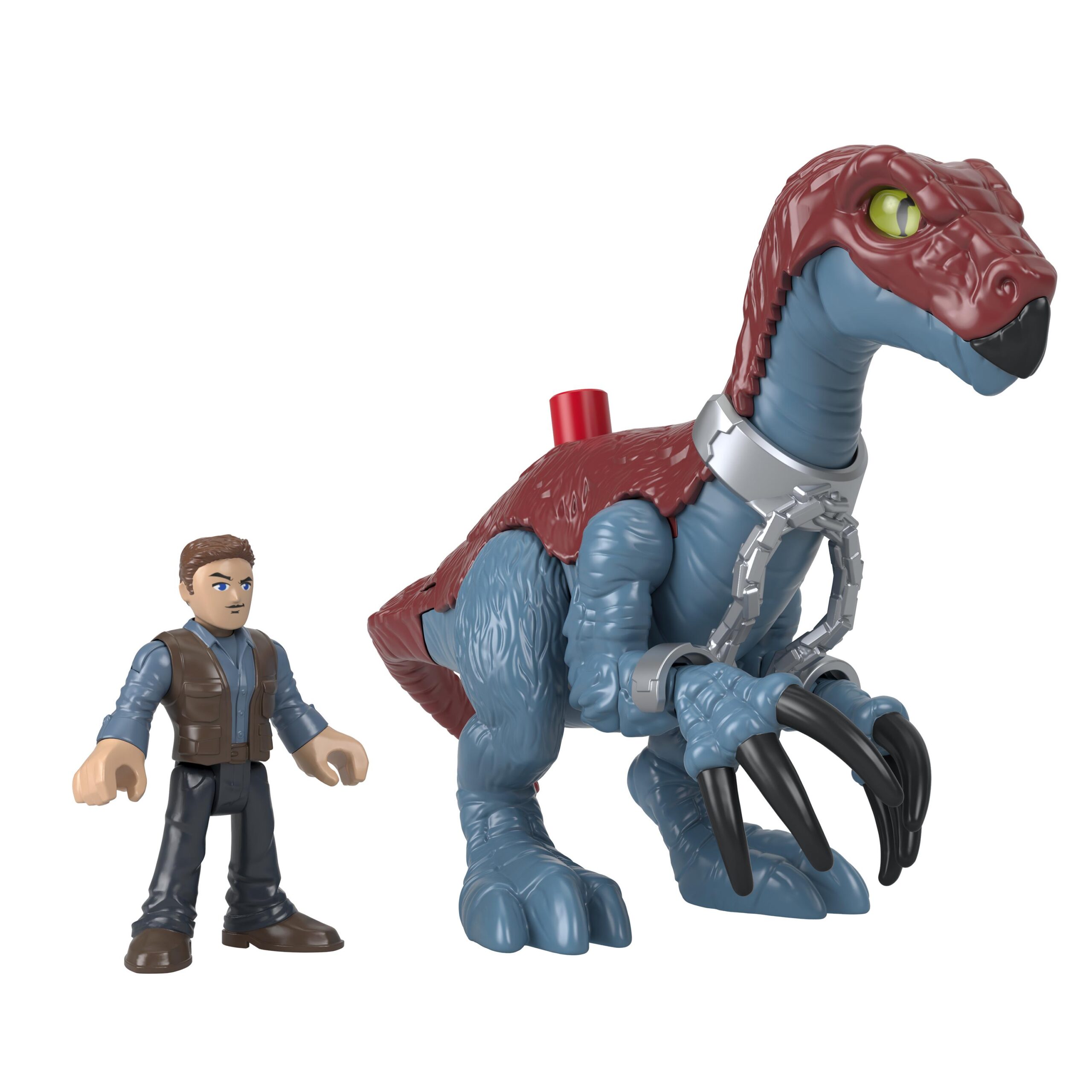 Fisher-Price Imaginext Jurassic World 3 Δεινόσαυρος και Φιγούρα 2 Σχέδια GVV65 - Fisher-Price, Imaginext