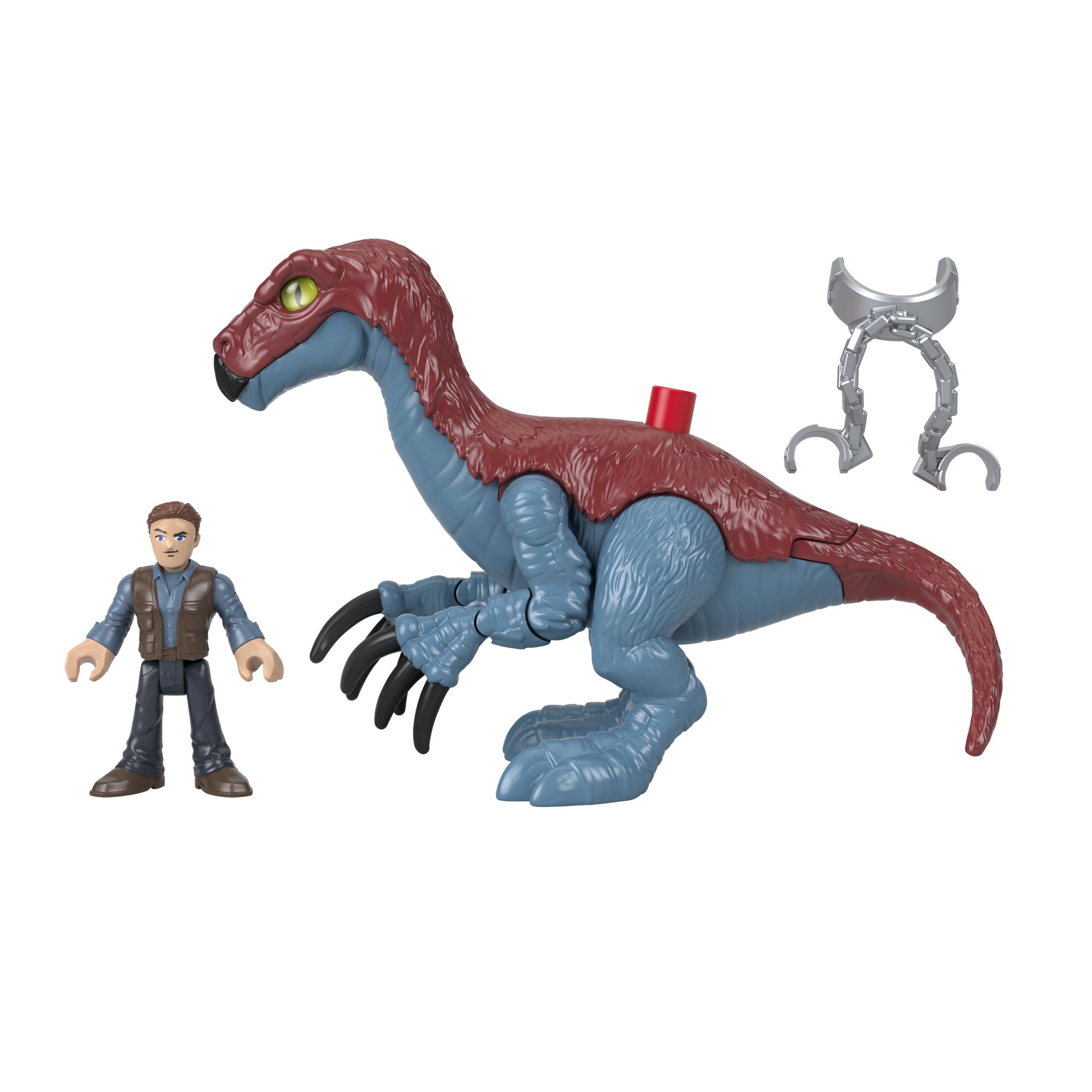 Fisher-Price Imaginext Jurassic World 3 Δεινόσαυρος και Φιγούρα 2 Σχέδια GVV65 - Fisher-Price, Imaginext