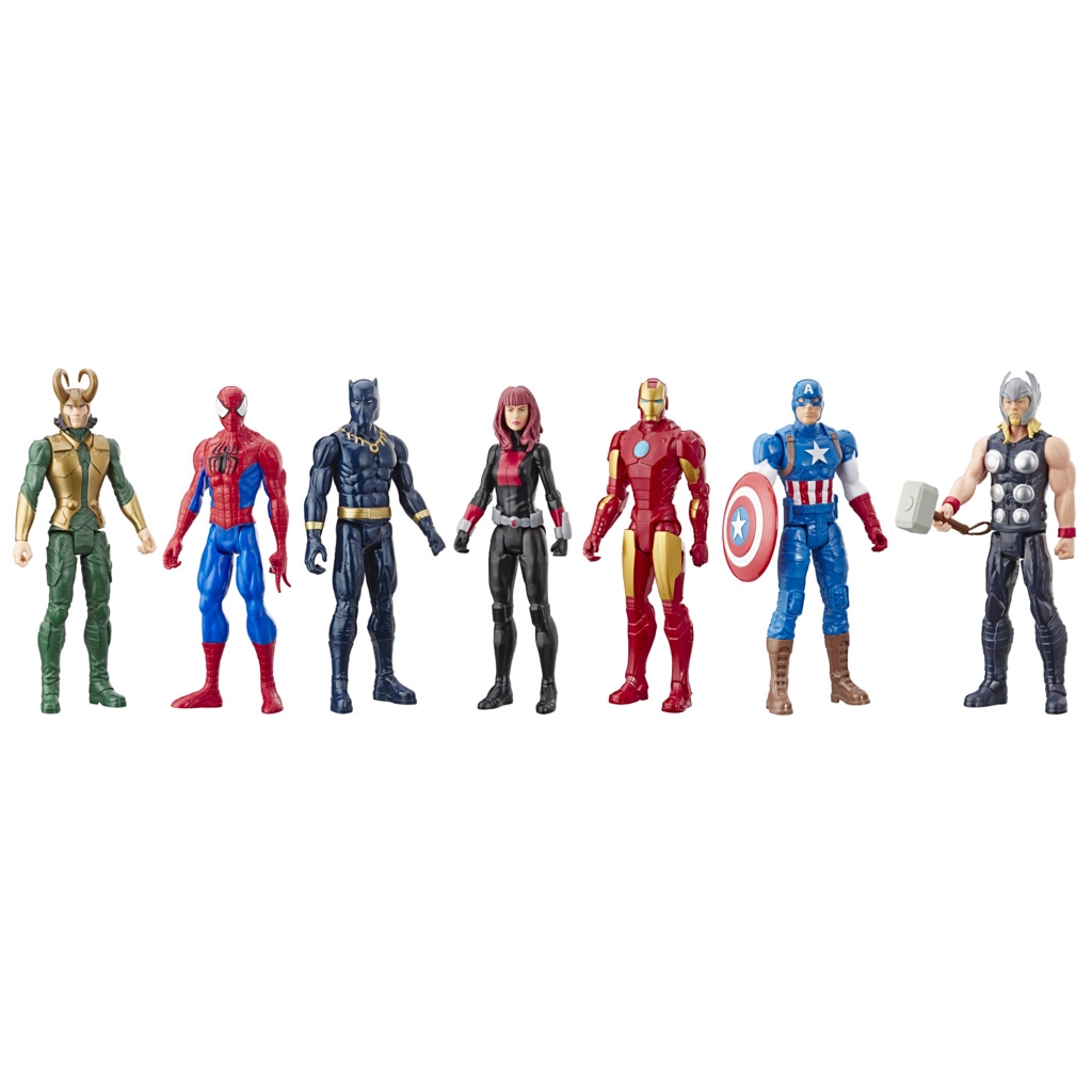 Λαμπάδα Marvel Avengers Titan Heroes Series Σετ 7 Φιγούρες 30εκ. Multipack E5178 - Avengers, Marvel