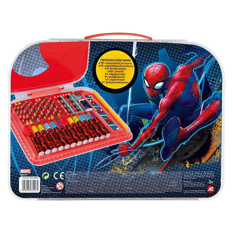 AS Art Case Σετ Ζωγραφικής Marvel Spiderman Για 3+ Χρονών 1023-66226 - AS Company