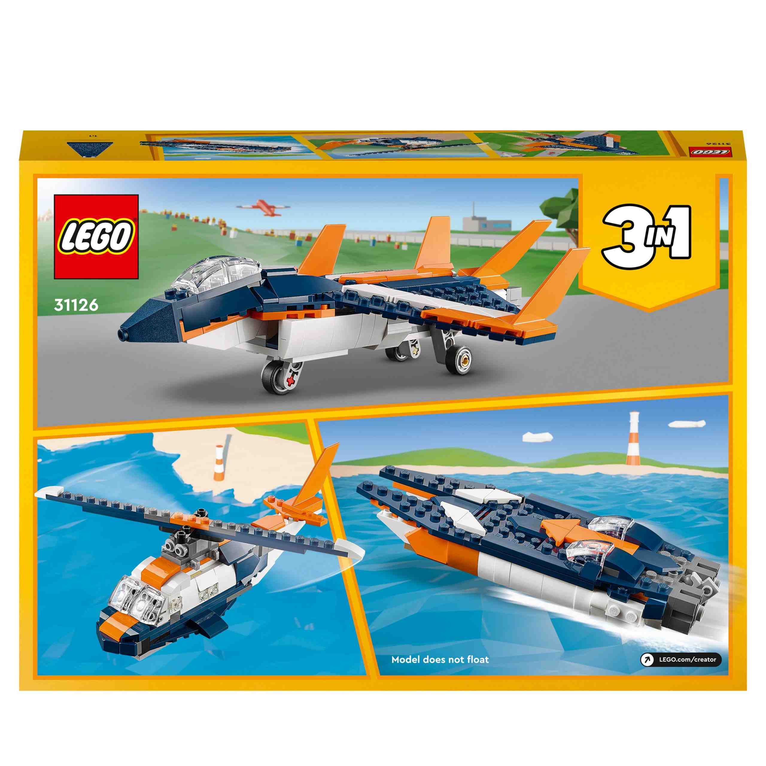 LEGO Creator Supersonic Jet 31126 - LEGO, LEGO Creator