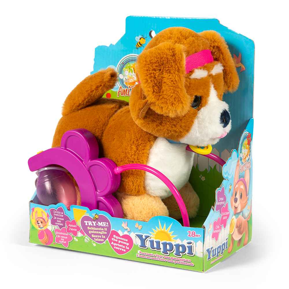 Ami Plush Σκυλάκι Pull Along με Λουρί και Ήχους PRG00567 - Ami Plush