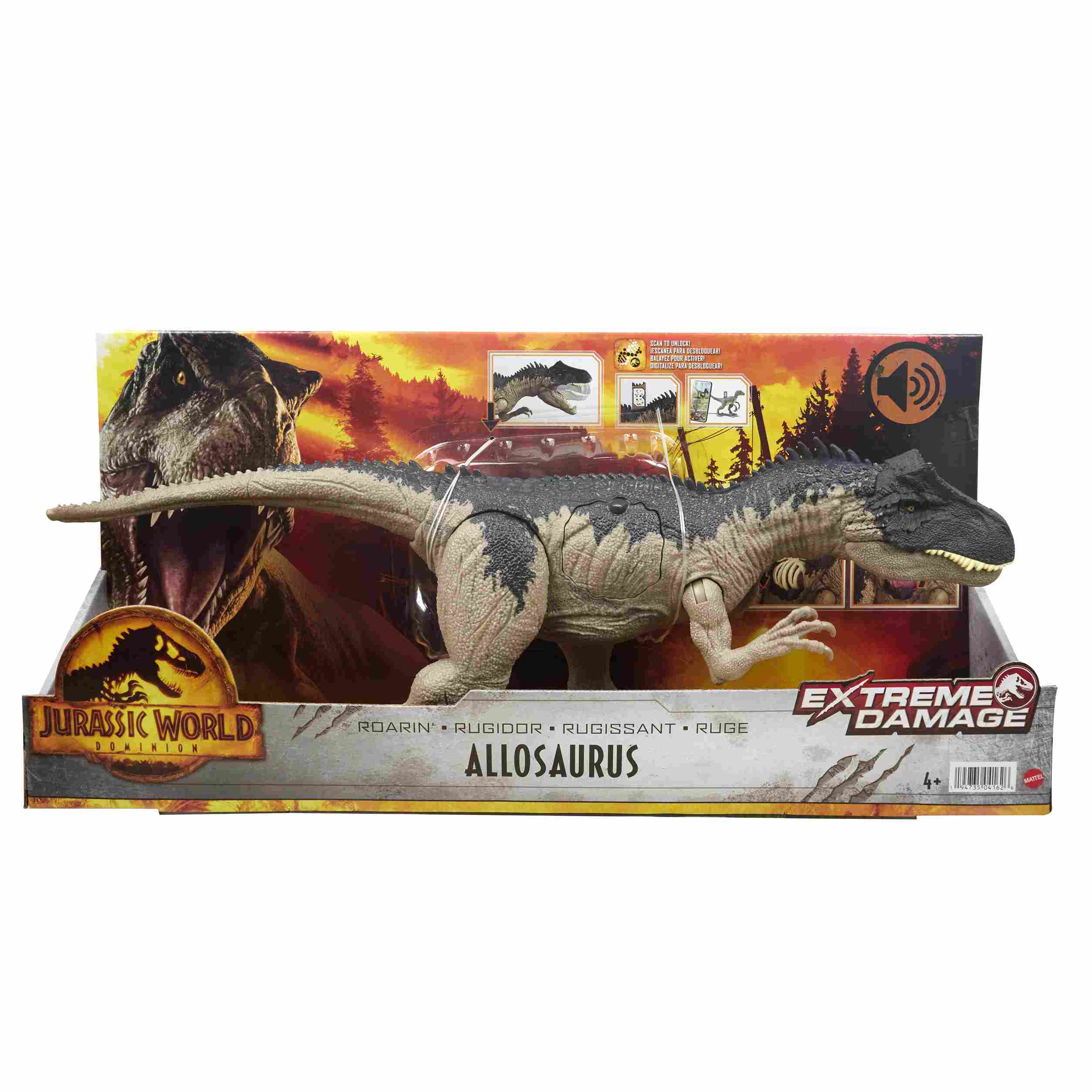 Jurassic World Movie Δεινόσαυρος Extreme Damage Allosaurus HFK06 - Jurassic World