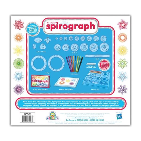  Spirograph Αγόρι, Κορίτσι 12 ετών +, 7-12 ετών Spirograph Σπειρογράφος Βασικό Σετ Σχεδιασμού 30τεμ. CLC04122