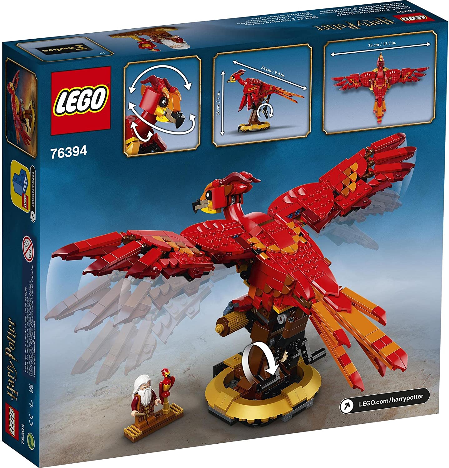 LEGO Harry Potter Fawkes - Dumbledore’s Phoenix 76394 - LEGO, LEGO Harry Potter