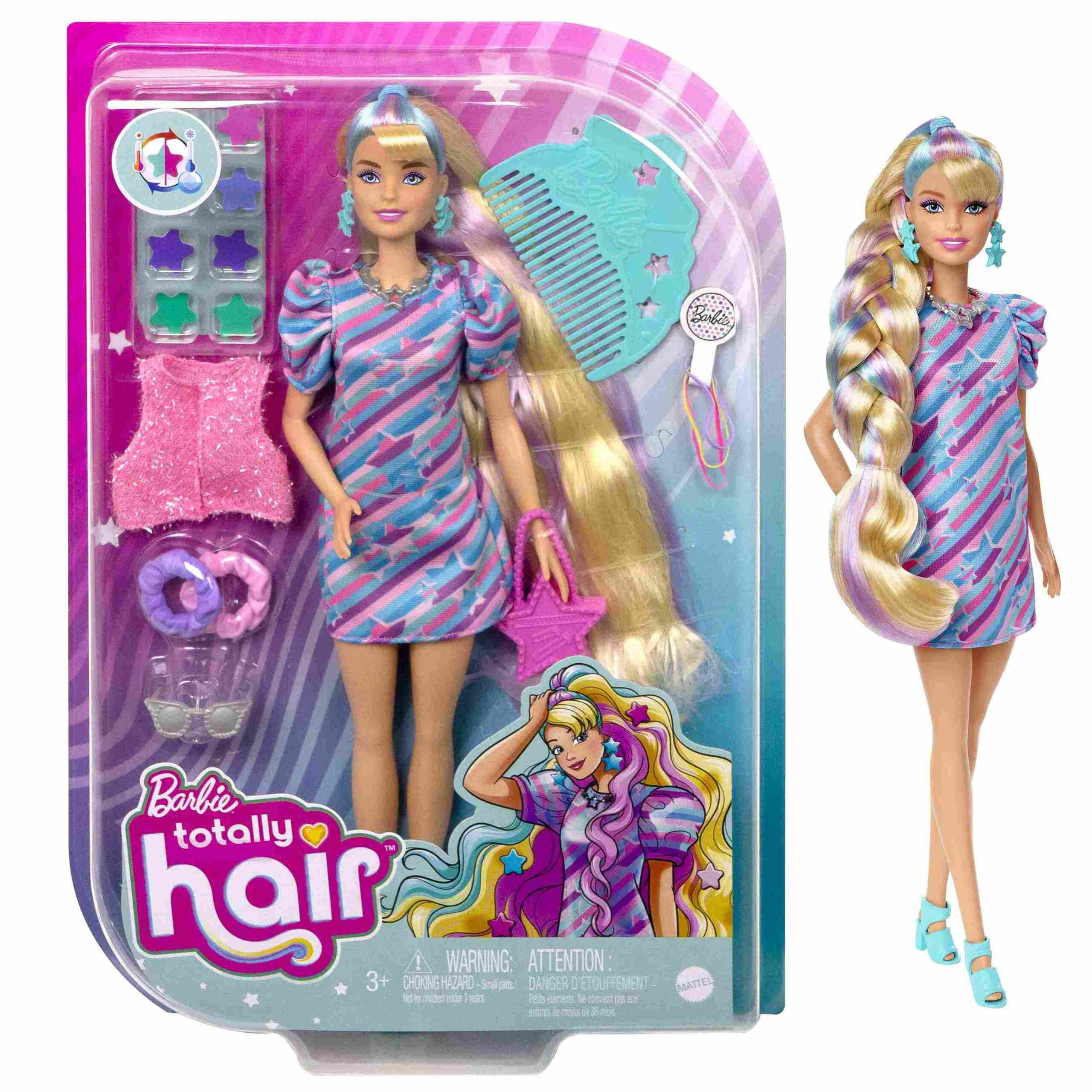 Barbie Totally Hair Κούκλα Stars HCM88