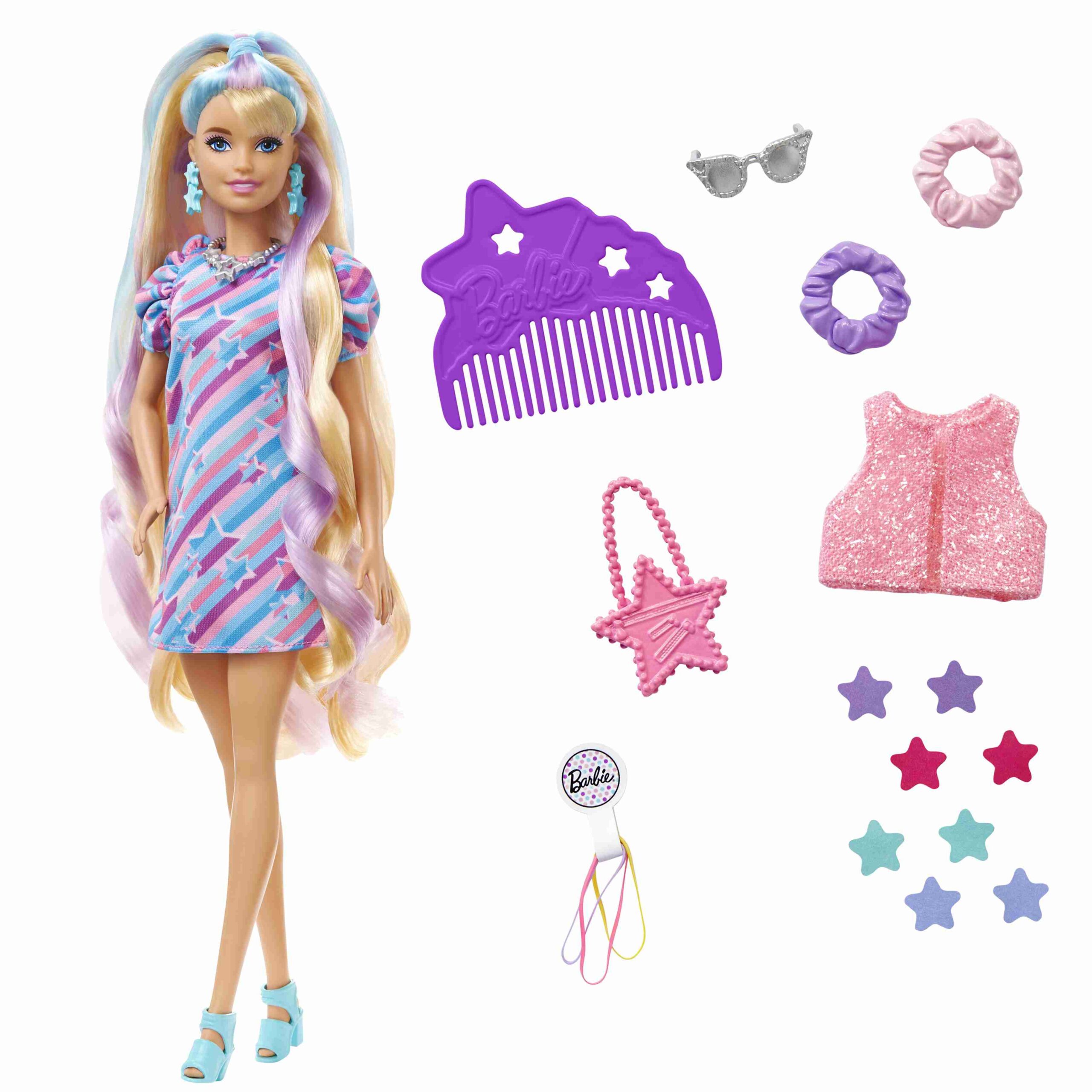 Barbie Totally Hair Κούκλα Stars HCM88 - Barbie