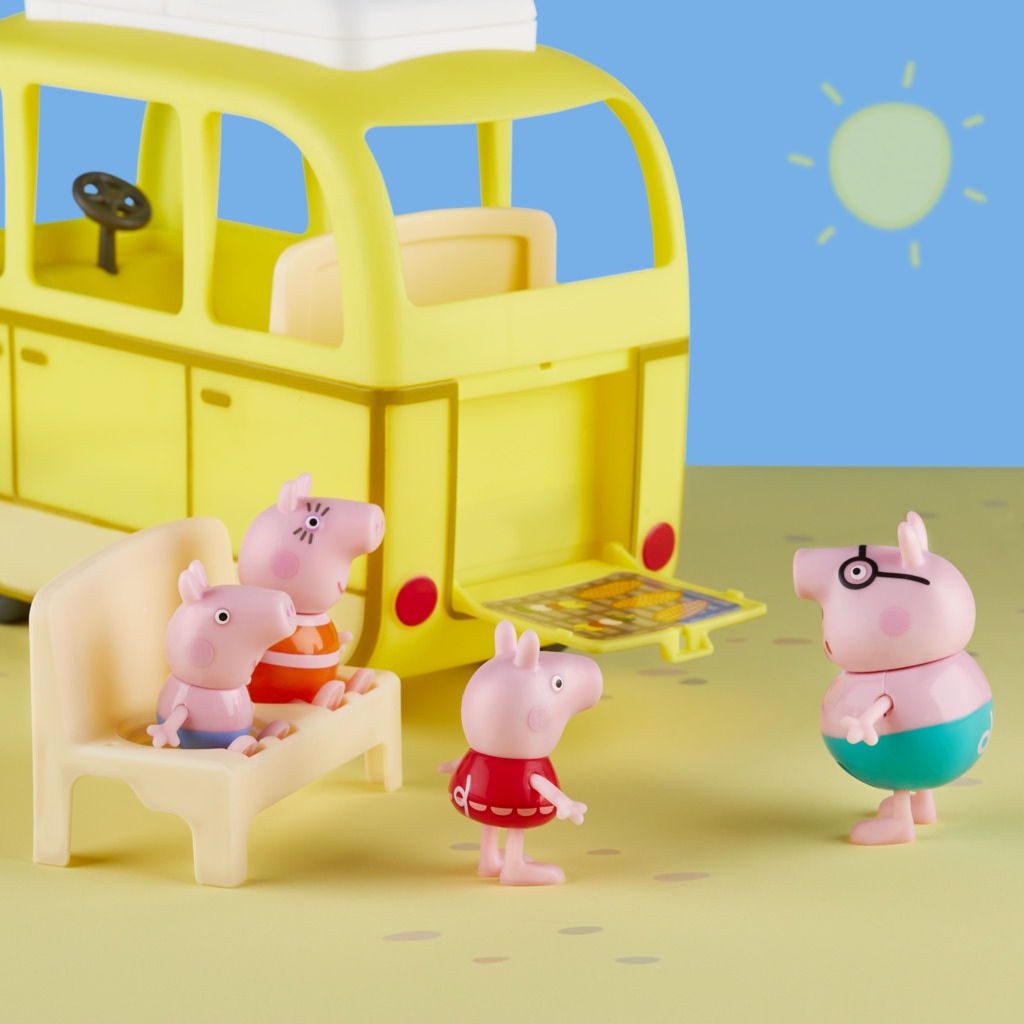 Peppa Pig Τροχόσπιτο με 4 Φιγούρες Peppa’s Beach Campervan F36325L0 - Peppa Pig