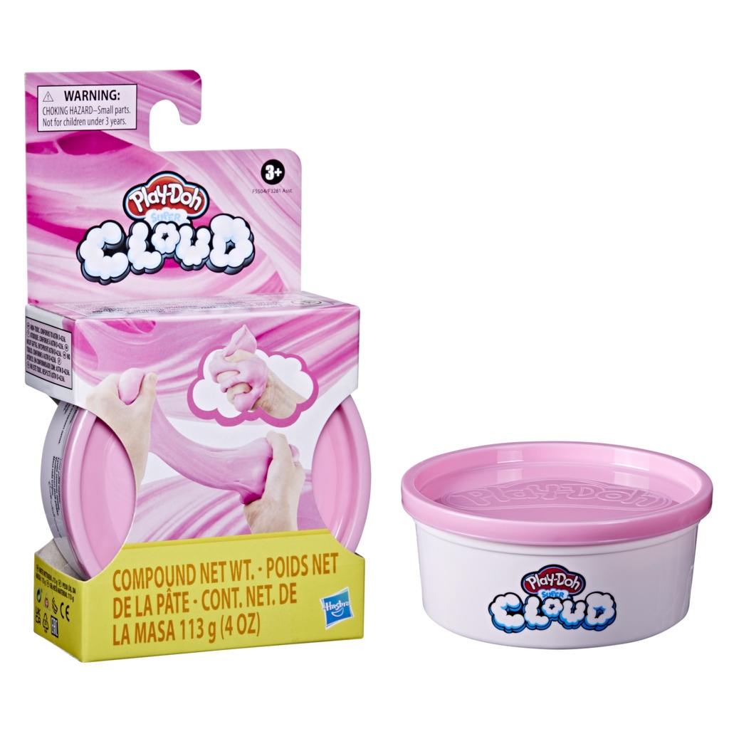 Play-Doh Super Cloud Πλαστοζυμαράκι 1τμχ 112γρ. 6 Χρώματα F3281RC0 - Play-Doh