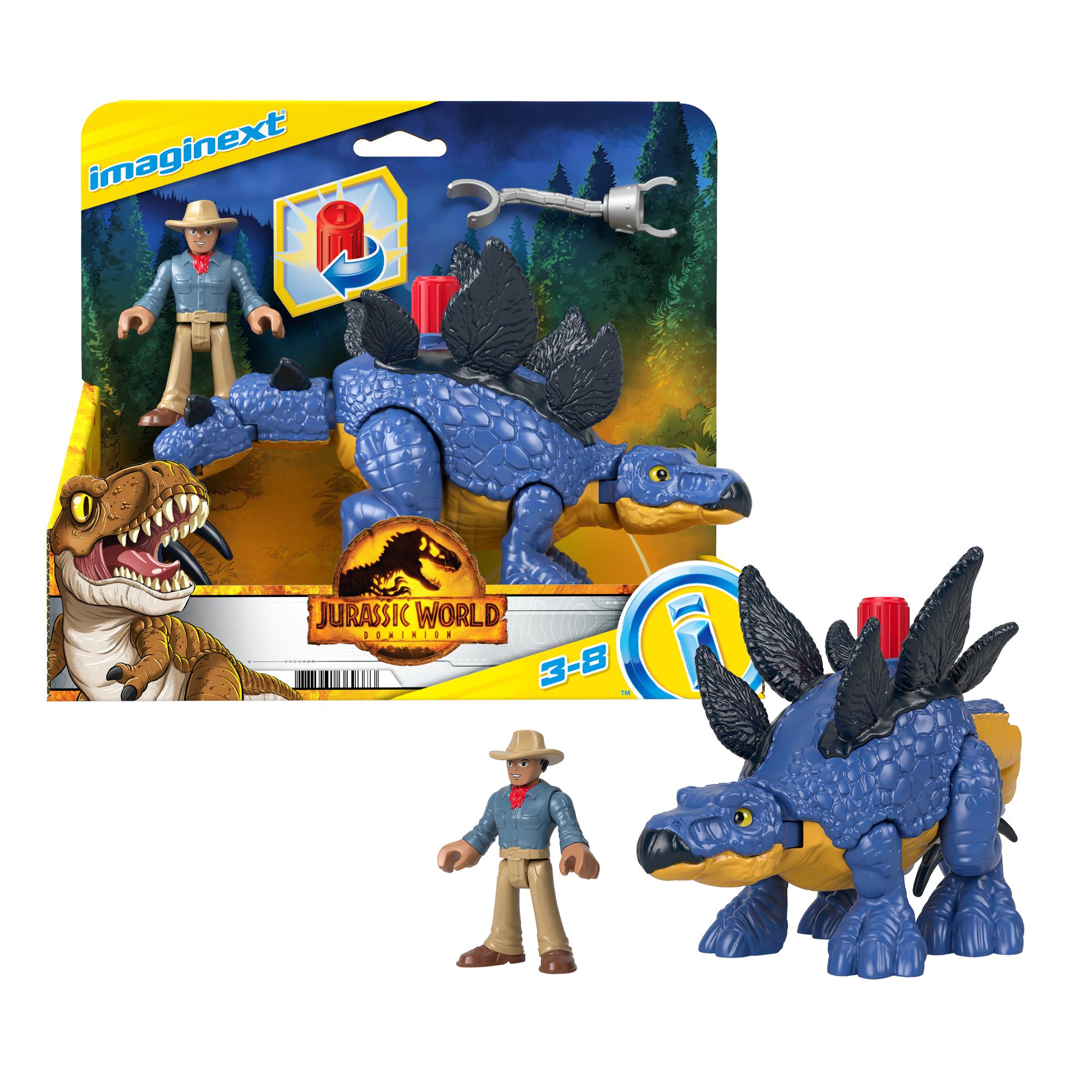 Fisher-Price Imaginext Jurassic World 3 Δεινόσαυρος και Φιγούρα 2 Σχέδια GVV65 - Fisher-Price, Imaginext