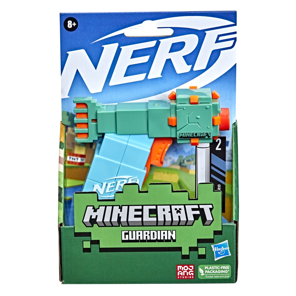 Nerf MicroShots Minecraft Εκτοξευτής με 2 Βελάκια 3 Σχέδια F4417EU4 - NERF