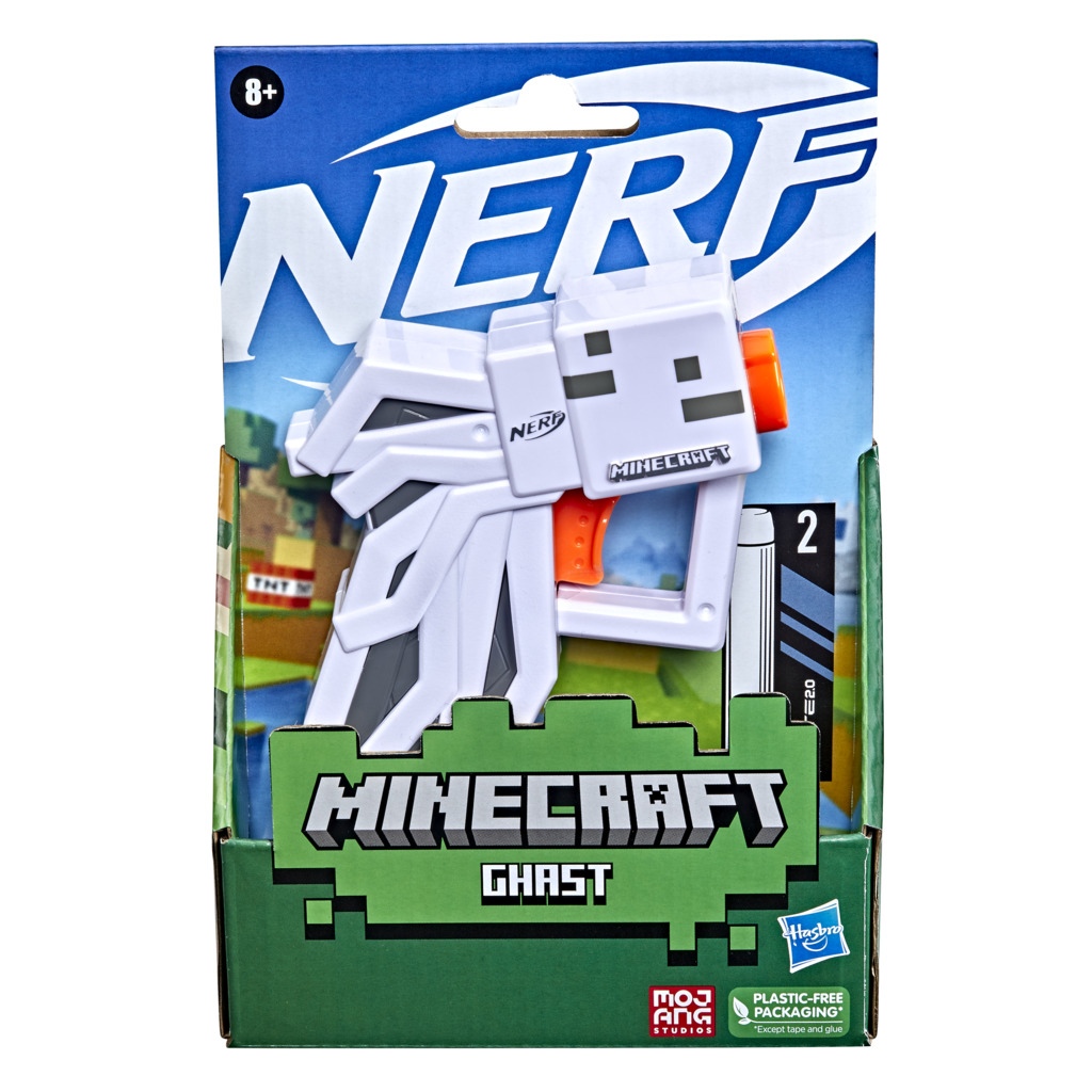 Nerf MicroShots Minecraft Εκτοξευτής με 2 Βελάκια 3 Σχέδια F4417EU4 - NERF