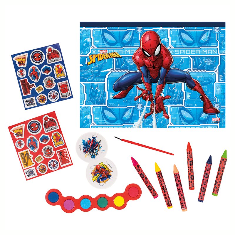 AS Σετ Ζωγραφικής Marvel Spiderman Σε Διάφανη Τσάντα Για 3+ Χρονών 1023-68003 - AS Company