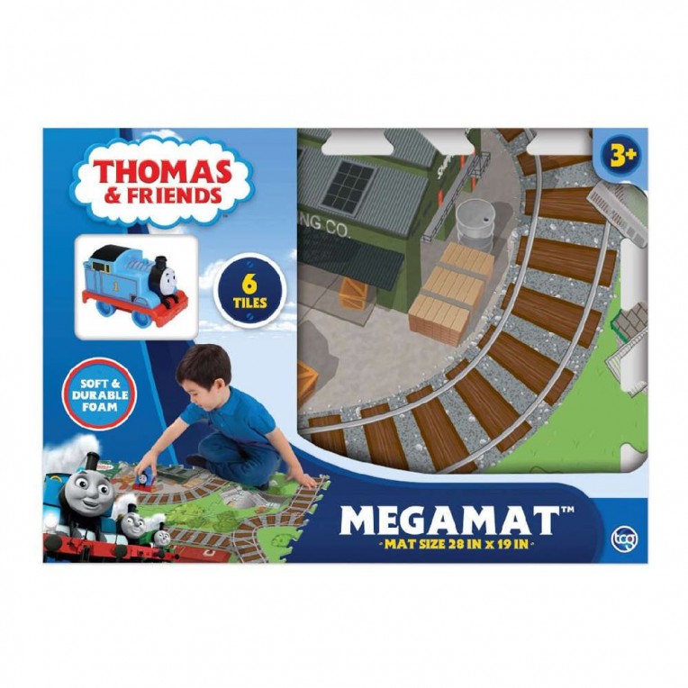 Megamat Αφρώδες Χαλάκι Παζλ 70x50εκ. με Αυτοκινητάκι Thomas &, Friends 6τεμ. MEH00000 - Giochi Preziosi