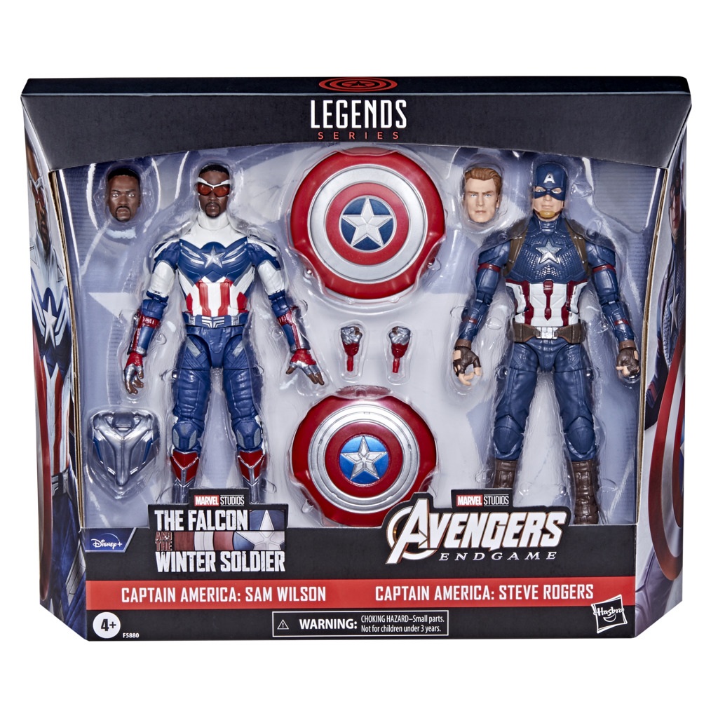 Hasbro Fans Marvel Avengers - Captain America: Sam Wilson & Steve Rogers F5880 - Hasbro Fans