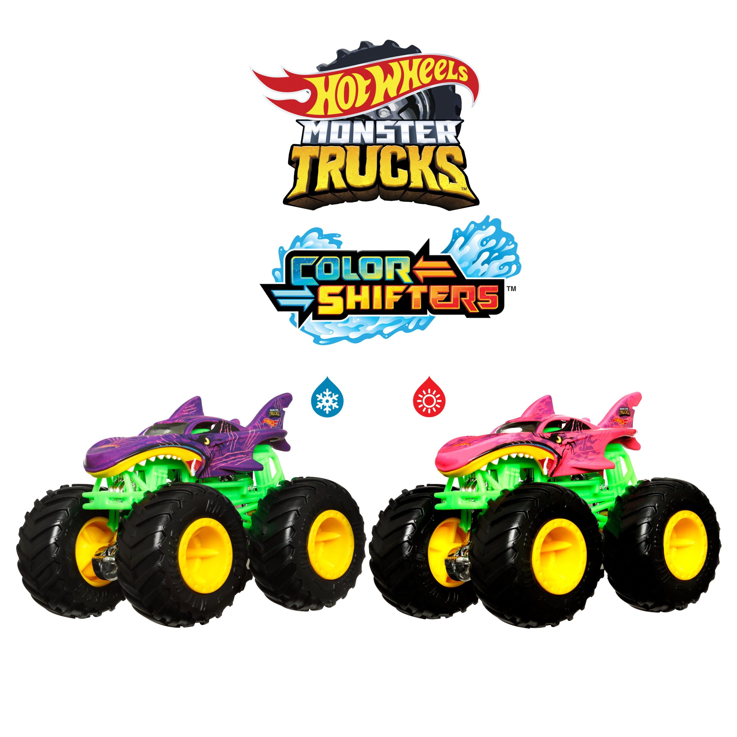 Hot Wheels Οχήματα Monster Trucks Χρωμοκεραυνοί 7 Σχέδια HGX06 - Hot Wheels