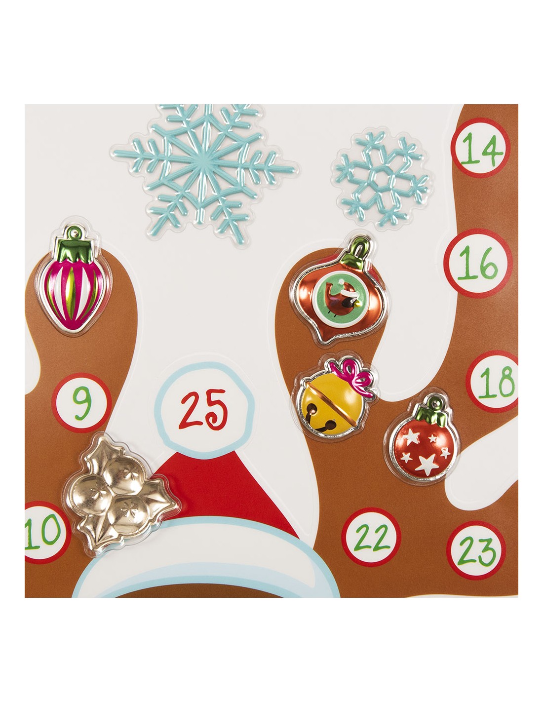 Twentyfive Χριστουγεννιάτικο Αυτοκόλλητο Ημερολόγιο Τοίχου 2 Σχέδια 30.5x31.5εκ 5710 - Twentyfive