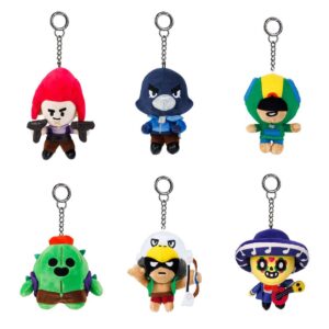 P.M.I. Brawl Stars Clip On Plush Characters 13cm (S1) (BRW7004) - Brawl Stars