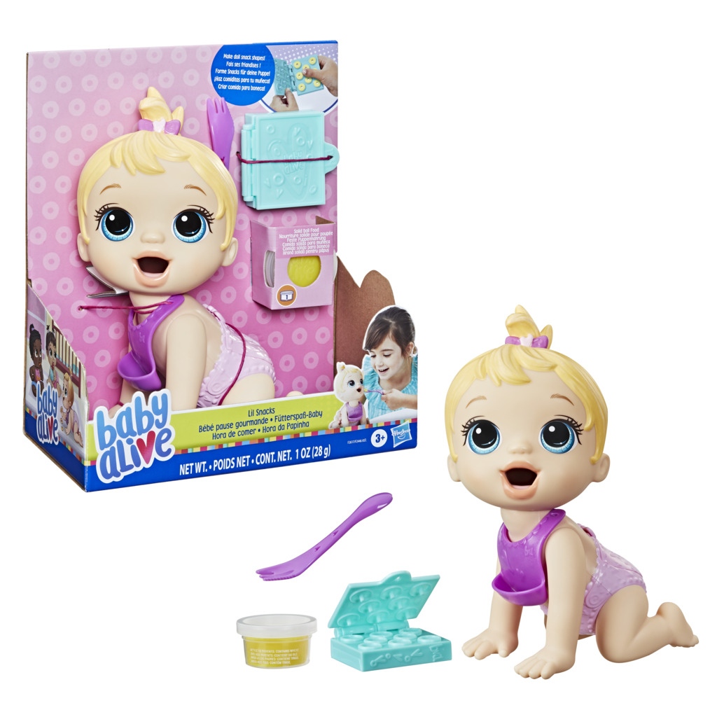 Baby Alive Lil Snacks Doll Ξανθιά Κούκλα F26175X0 - Baby Alive