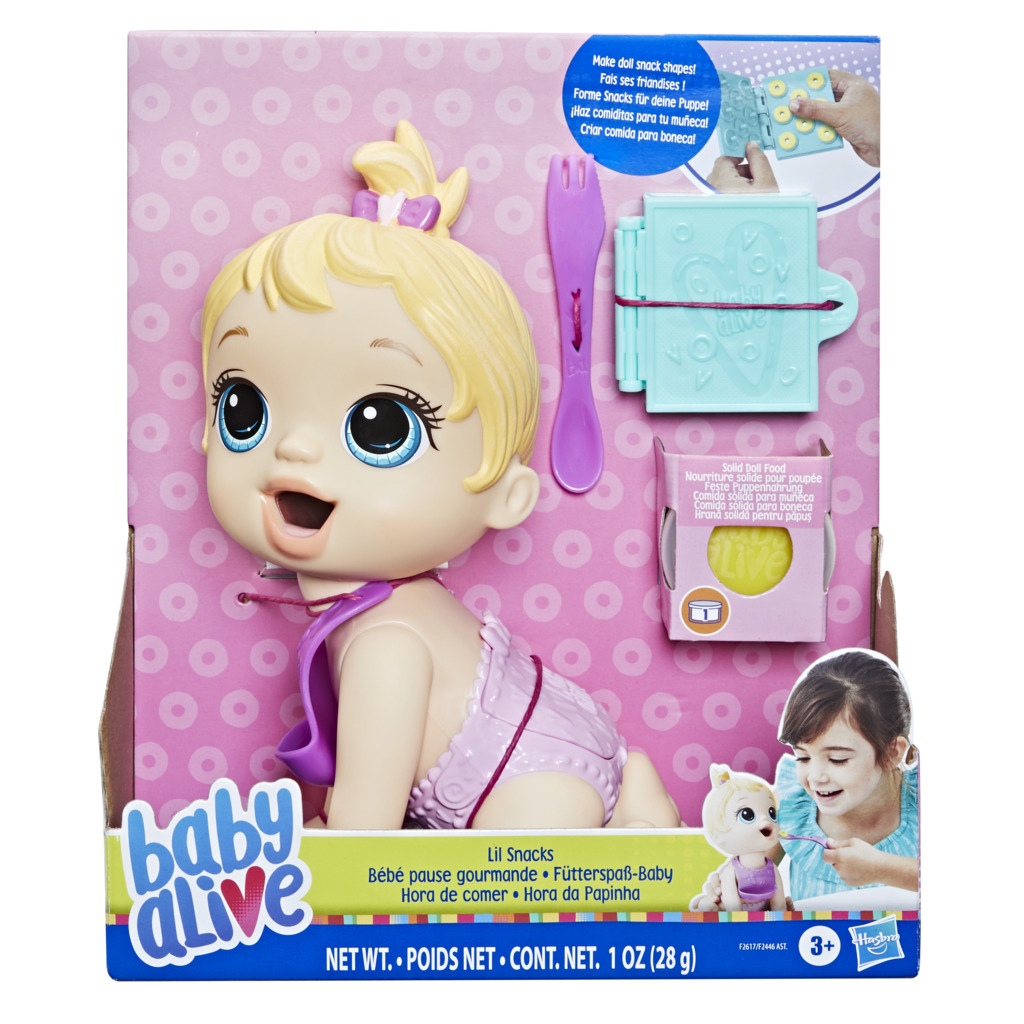 Baby Alive Lil Snacks Doll Ξανθιά Κούκλα F26175X0 - Baby Alive