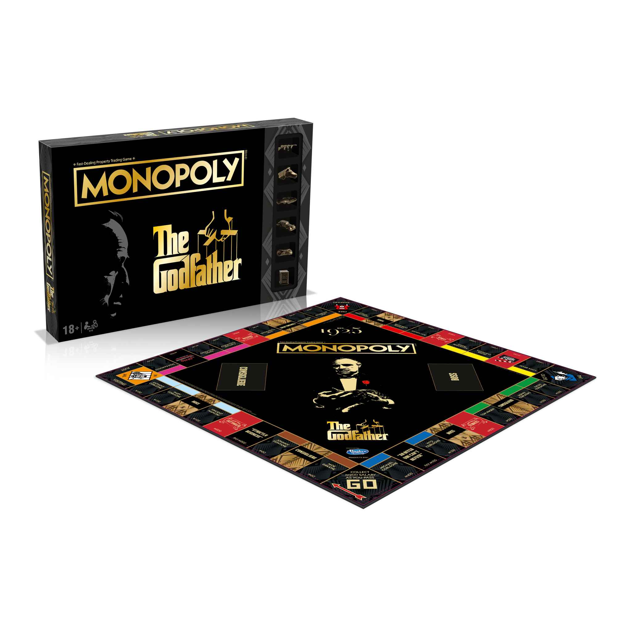 Winning Moves: Monopoly - The Godfather Board Game (WM00575-EN1) - Monopoly, Winning Moves