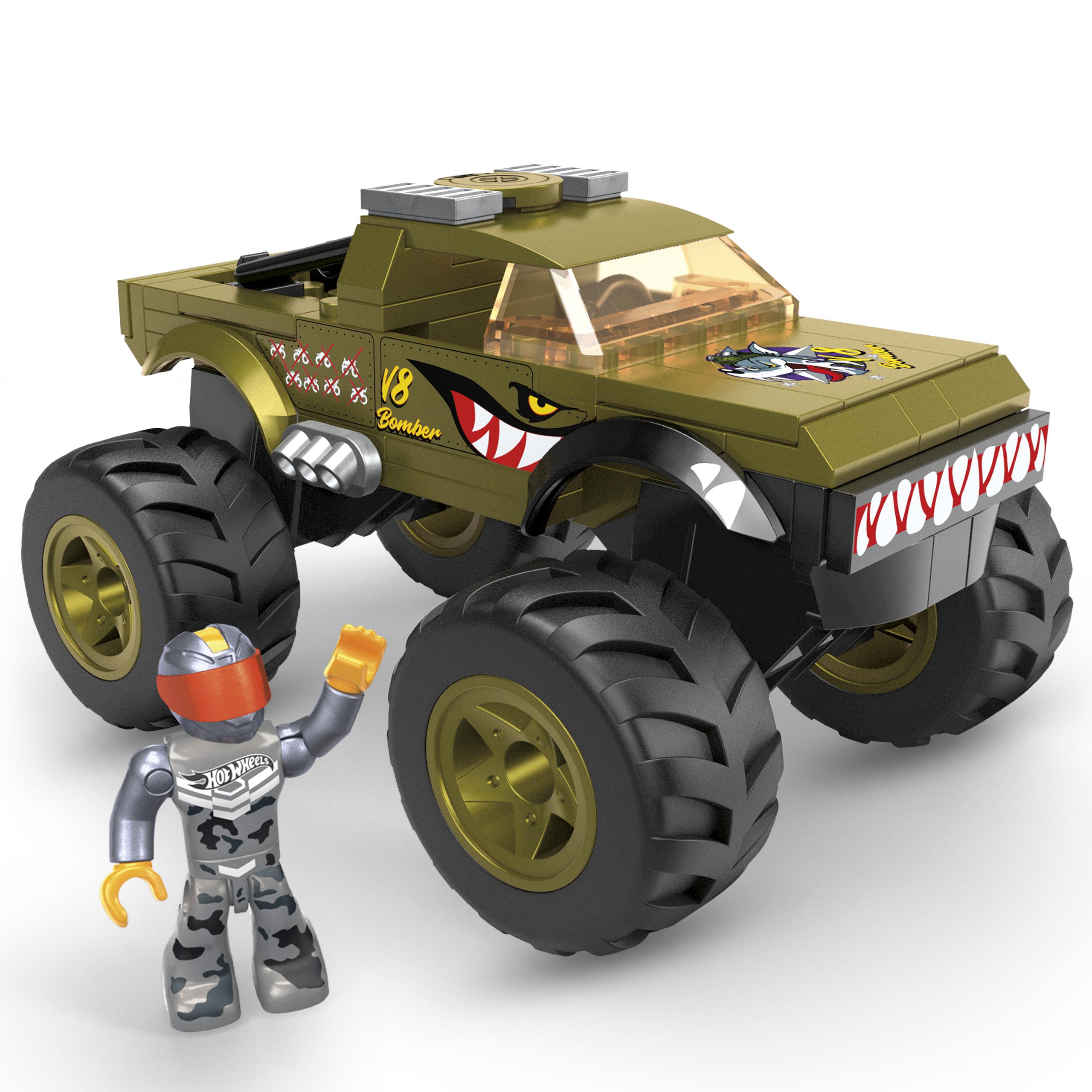 Mega Hot Wheels Monster Trucks Gunkster & Race Ace 3 Σχέδια HHW80 - Hot Wheels, Mega Bloks