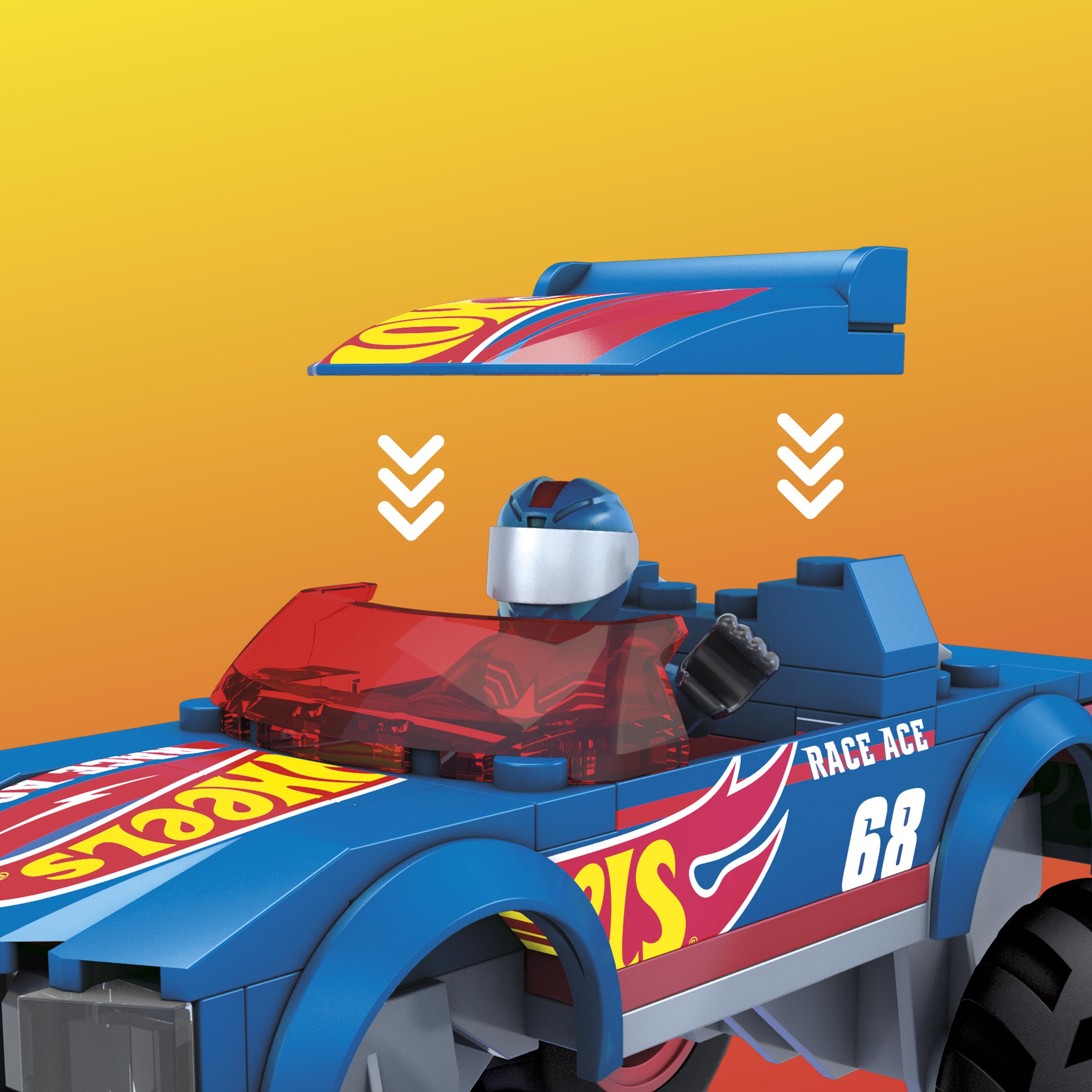 Mega Hot Wheels Monster Trucks Gunkster & Race Ace 3 Σχέδια HHW80 - Hot Wheels, Mega Bloks