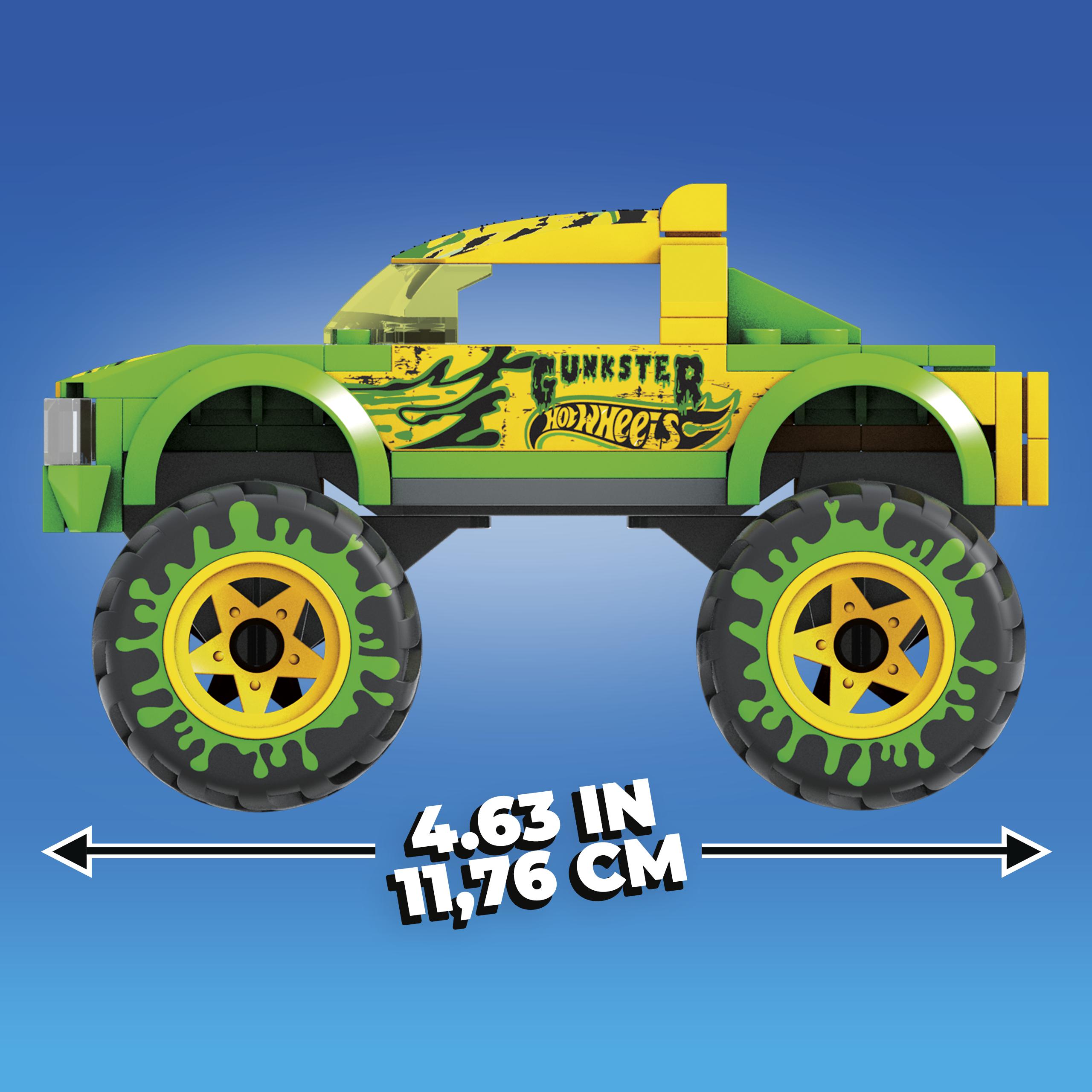 Mega Hot Wheels Monster Trucks Gunkster & Race Ace 3 Σχέδια HHW80 - Hot Wheels, Mega Bloks